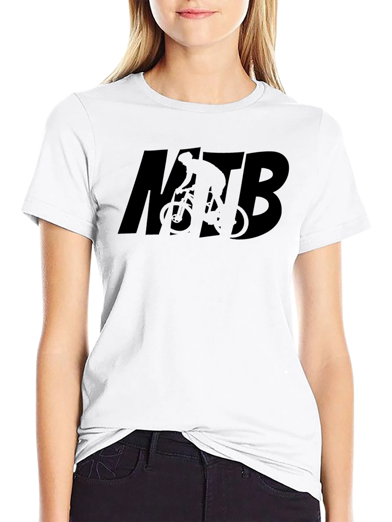 MTB Biking T-Shirt - Black Graphic Tee