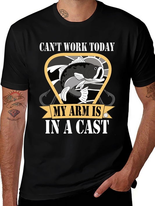 Funny Fishing T-Shirt - Cant Work Today