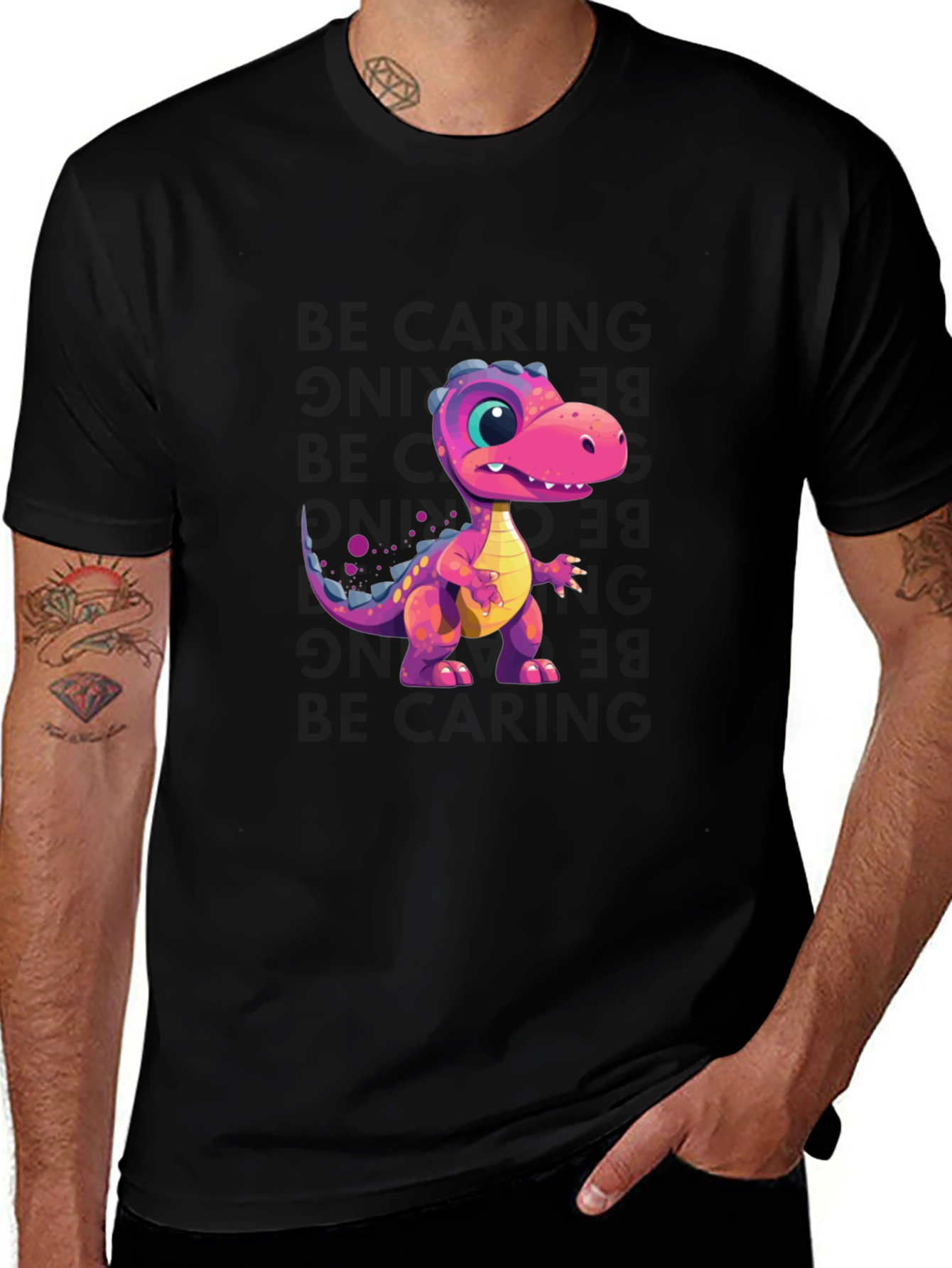 Dino Graphic Tee - Fun & Stylish Black T-Shirt