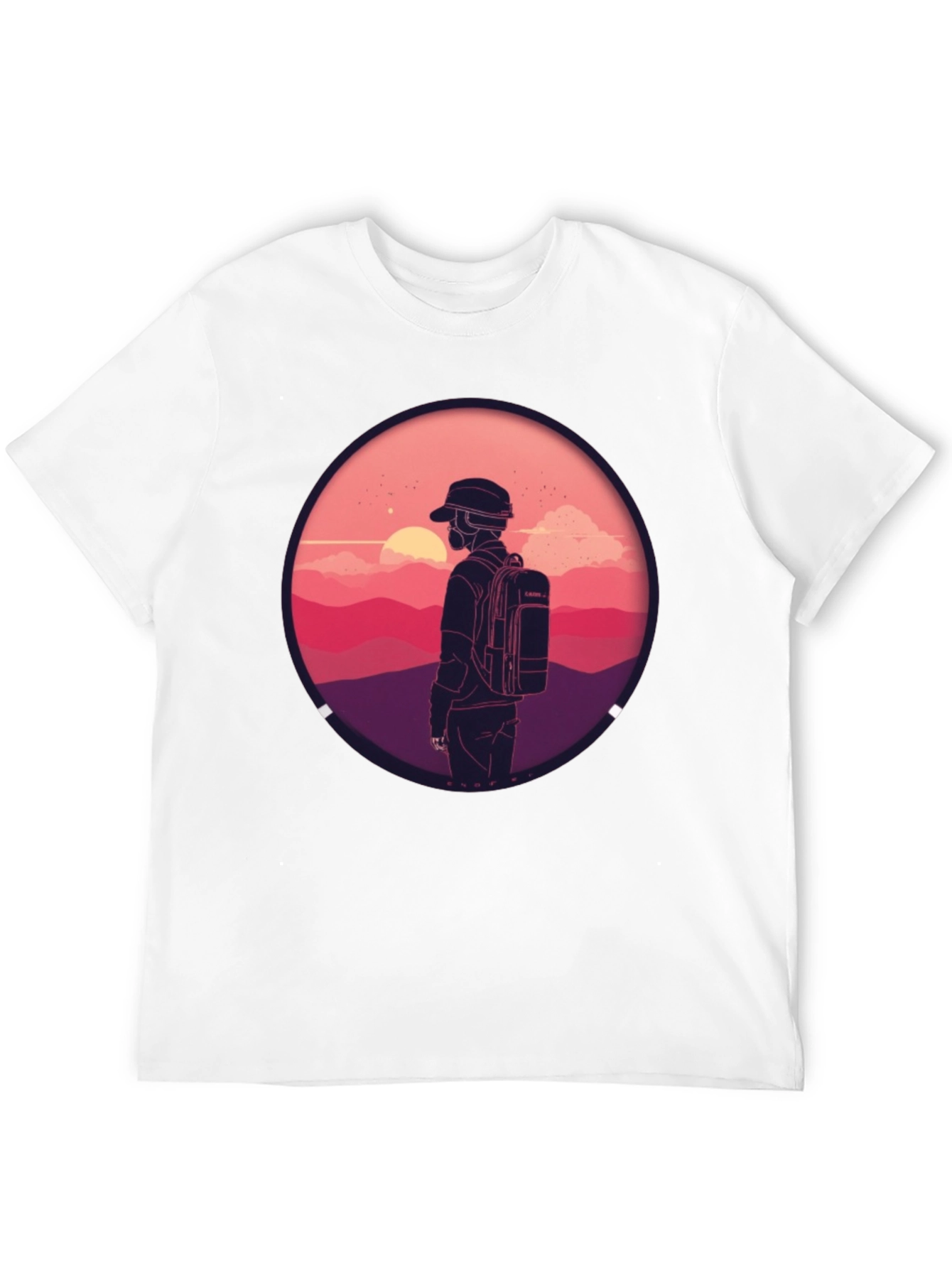Sunset Hiker Graphic Tee - Adventure Ready