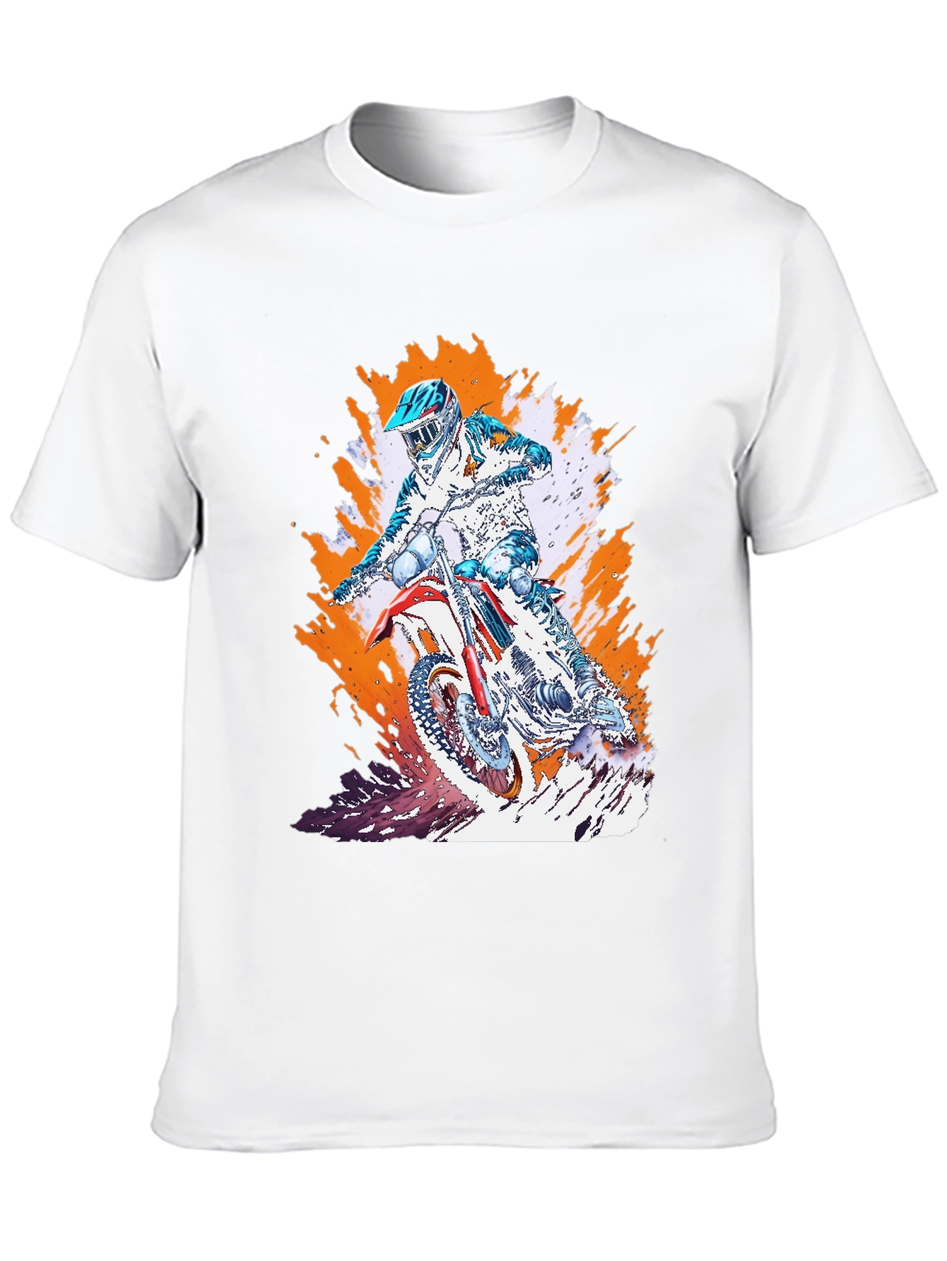 Motocross Rider T-Shirt - Black Graphic Tee