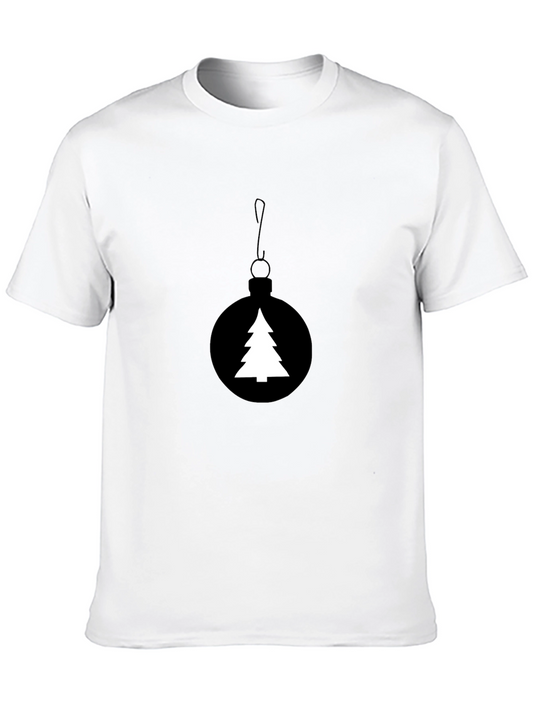 Christmas Tree Ornament Black T-Shirt