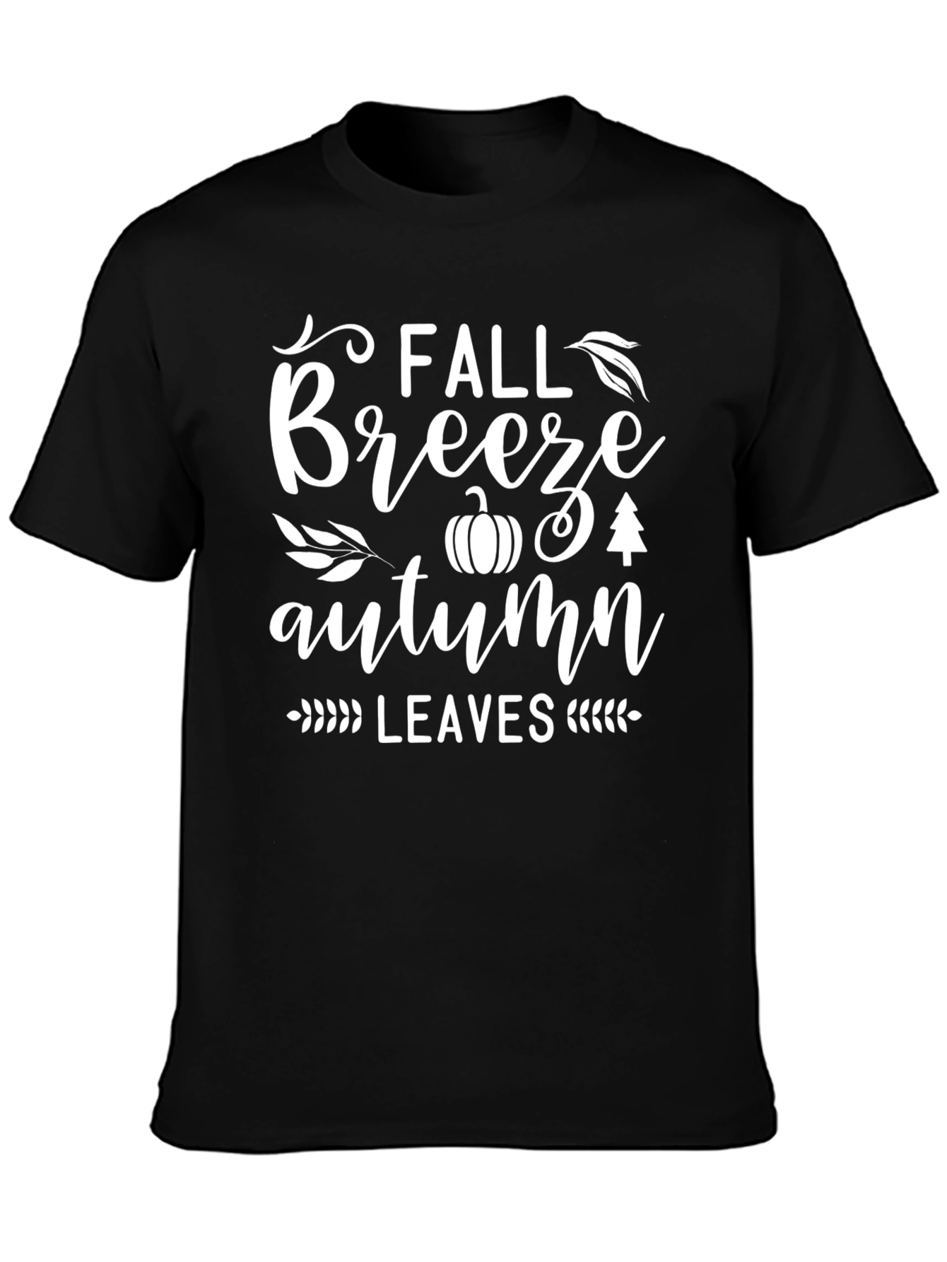 Fall Breeze Autumn Leaves Graphic Tee