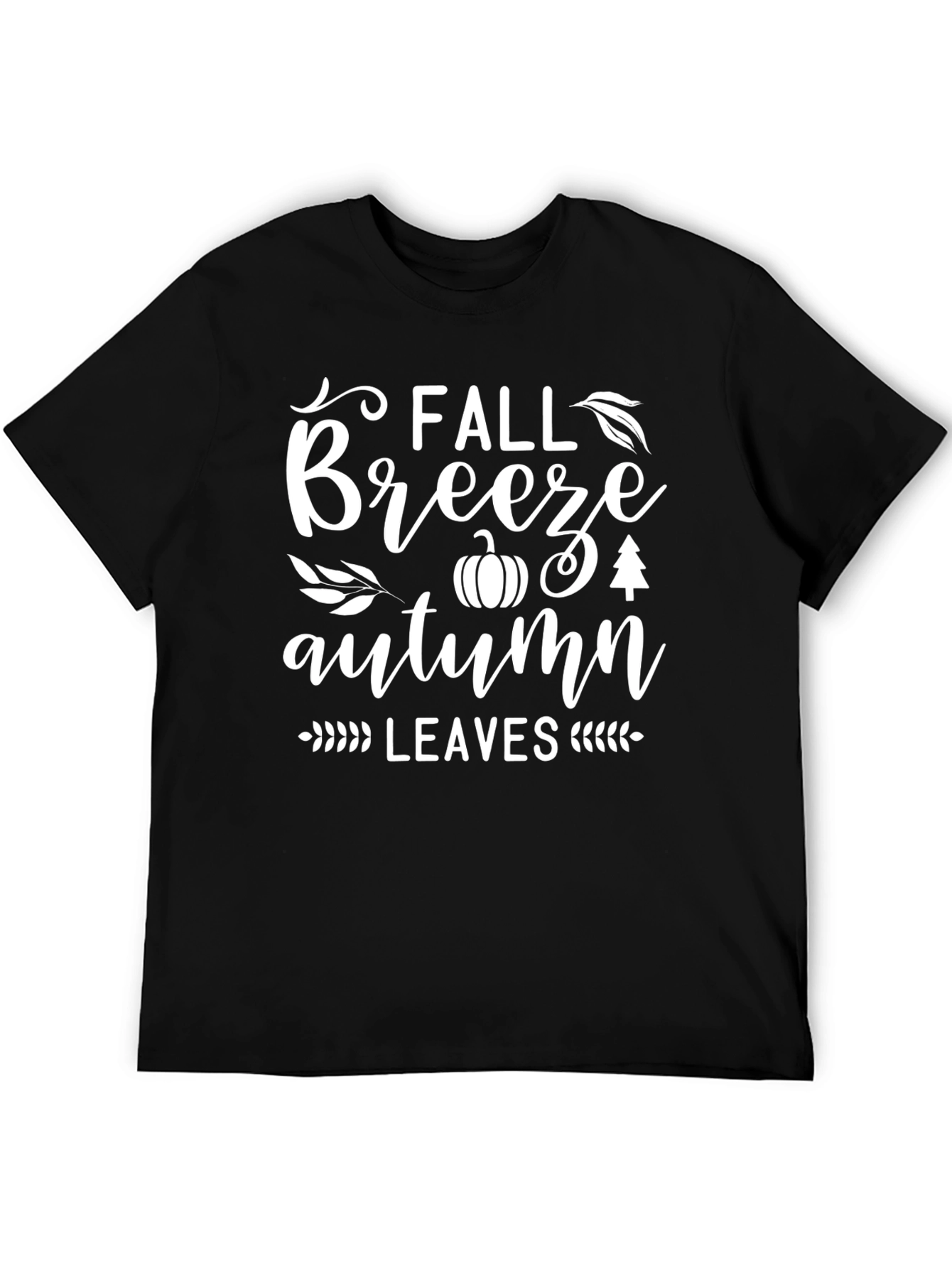 Fall Breeze Autumn Leaves Graphic Tee