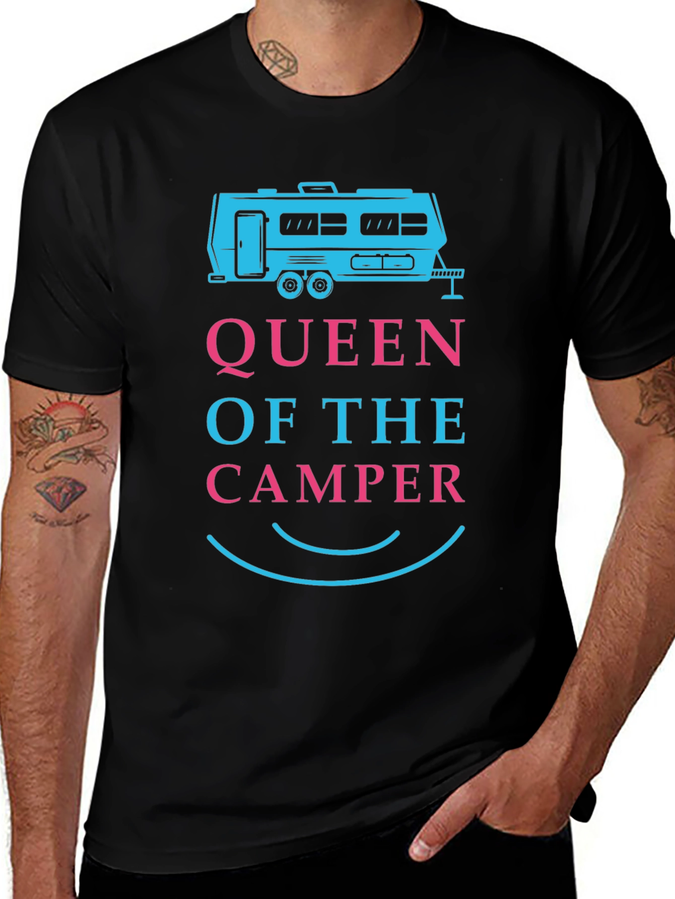 Queen of the Camper T-Shirt - Camping RV Life