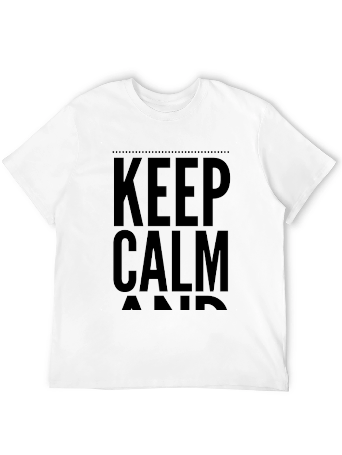 Keep Calm Black T-Shirt