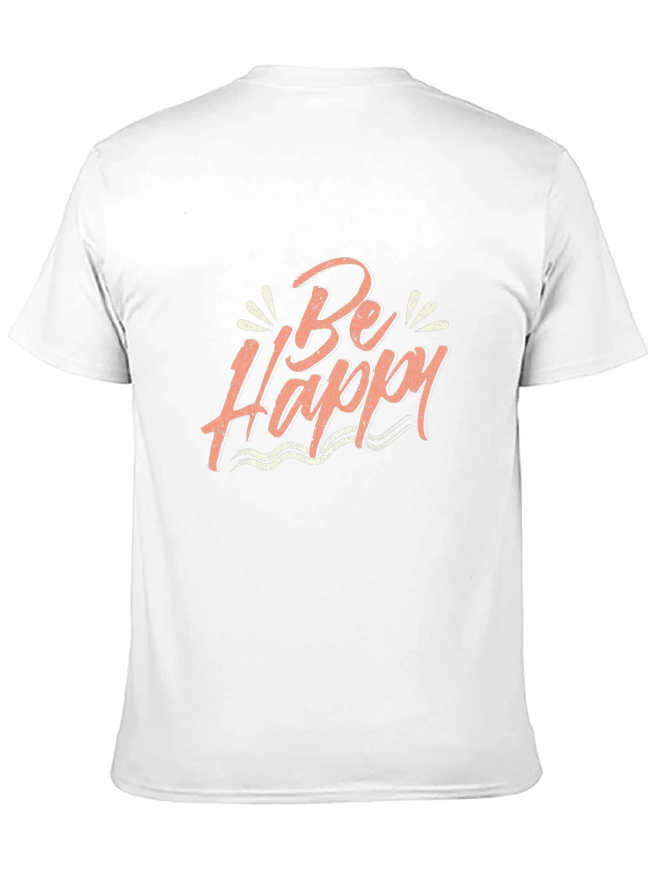 Be Happy Graphic T-Shirt - Black