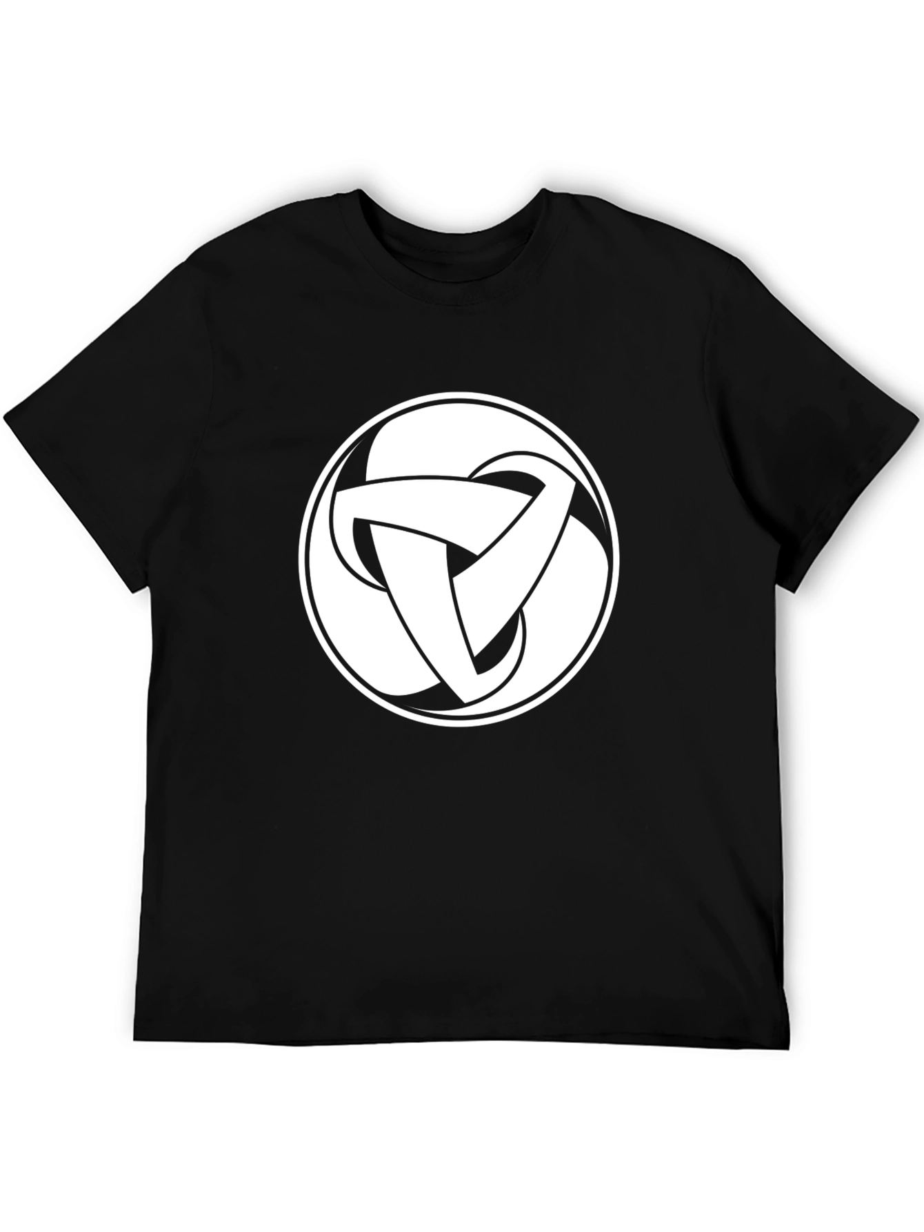 Black T-Shirt with Celtic Knot Design