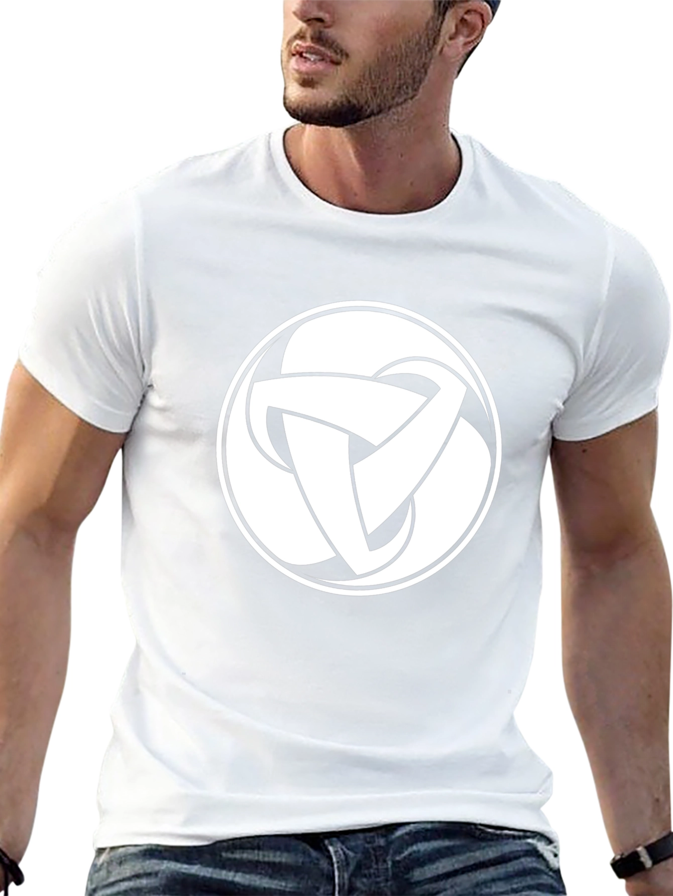 Black T-Shirt with Celtic Knot Design