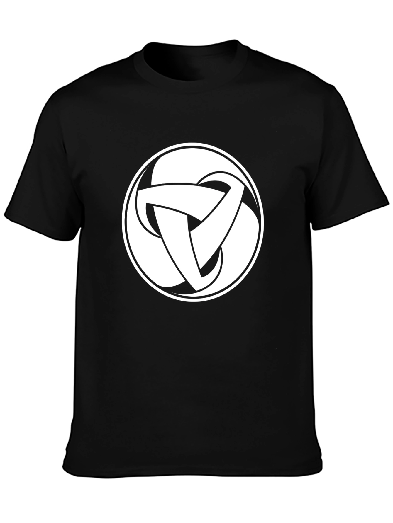 Black T-Shirt with Celtic Knot Design