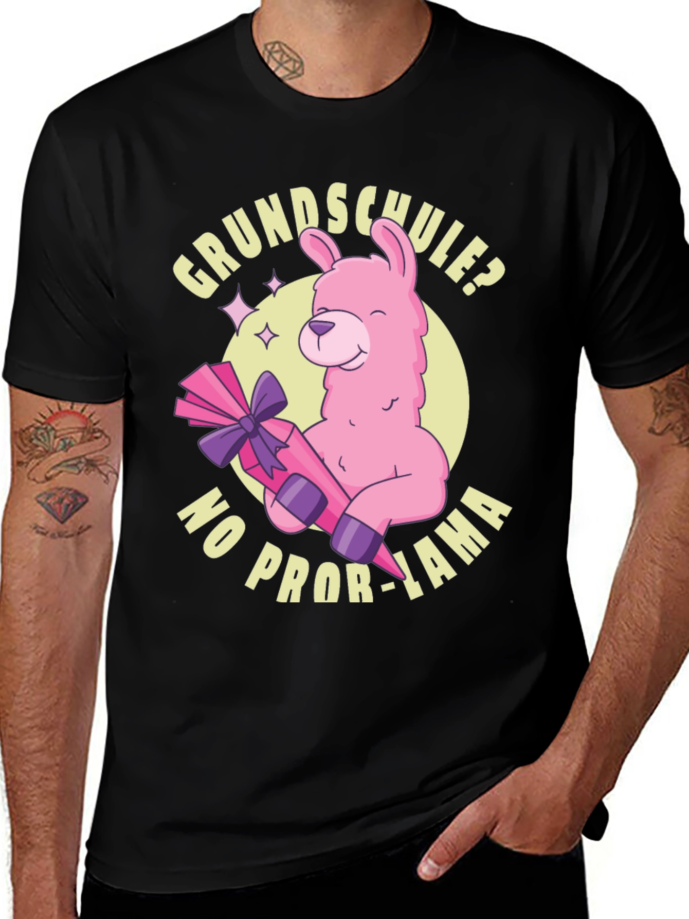 Grundschule? No Prob-Lama Graphic T-Shirt