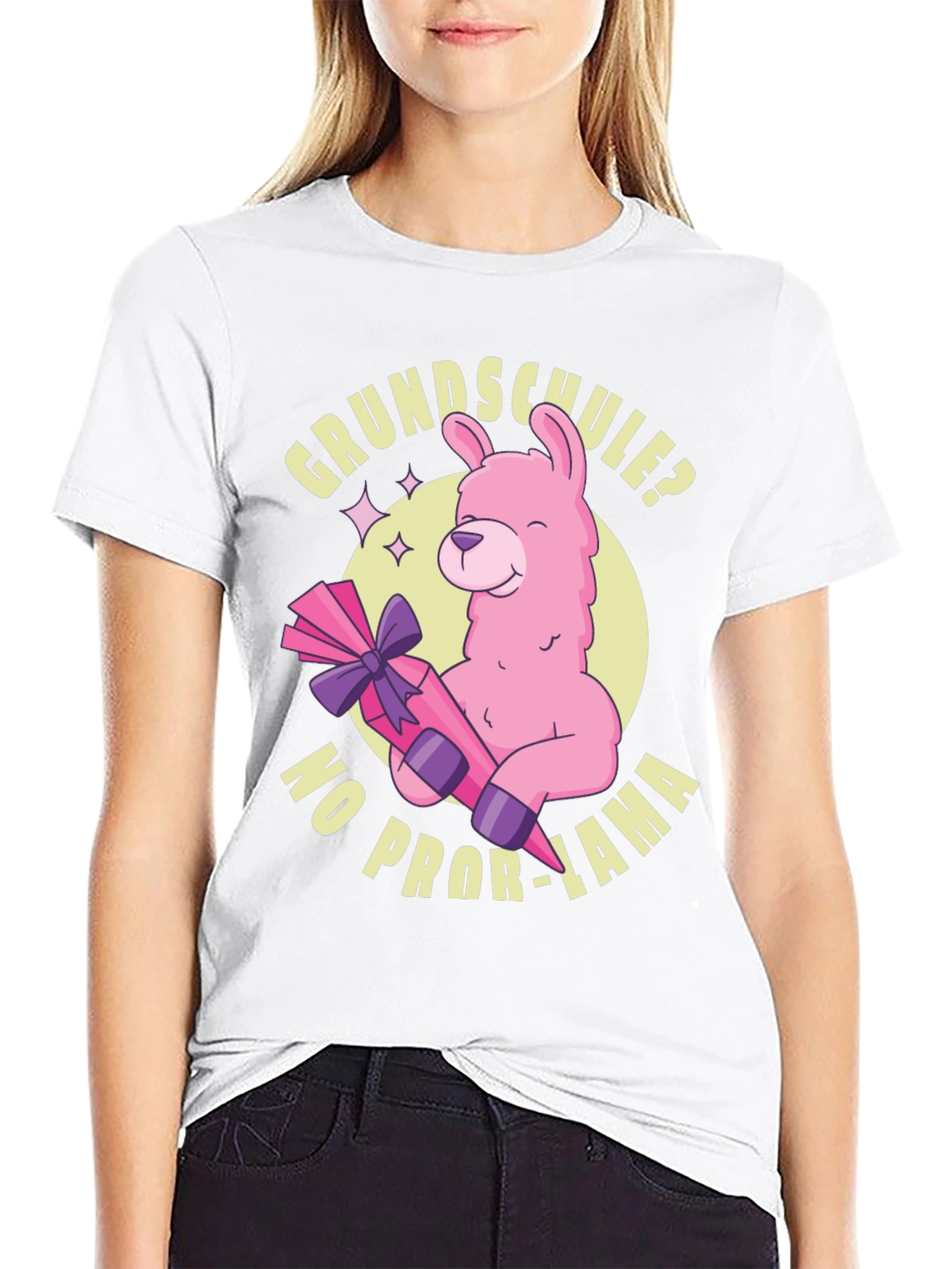 Grundschule? No Prob-Lama Graphic T-Shirt