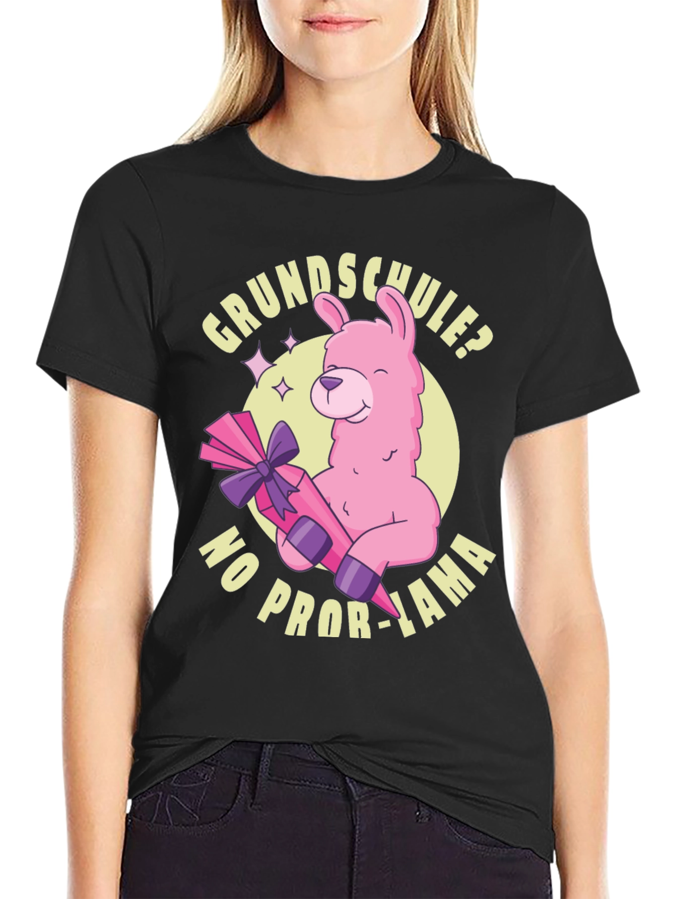 Grundschule? No Prob-Lama Graphic T-Shirt