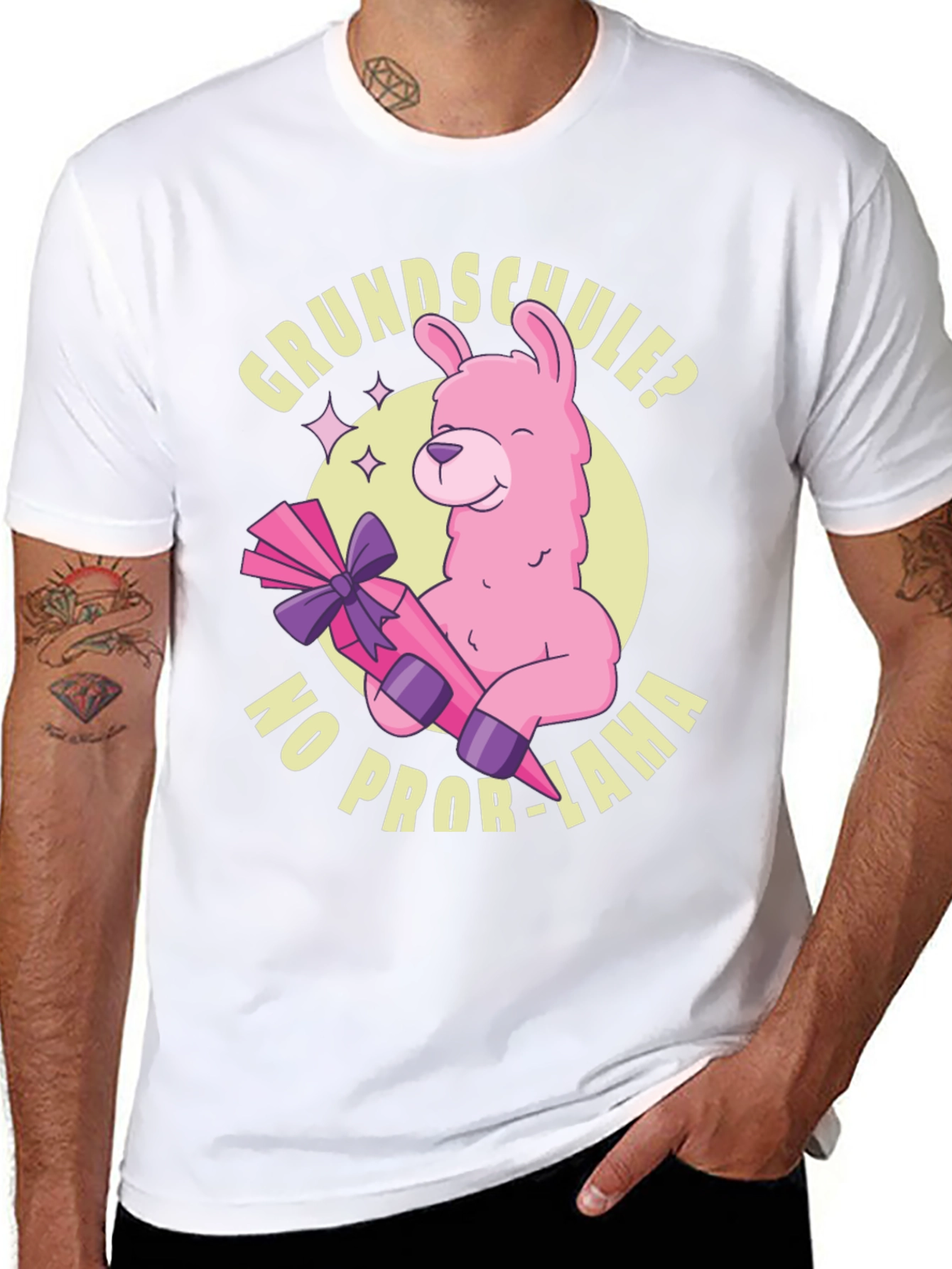 Grundschule? No Prob-Lama Graphic T-Shirt