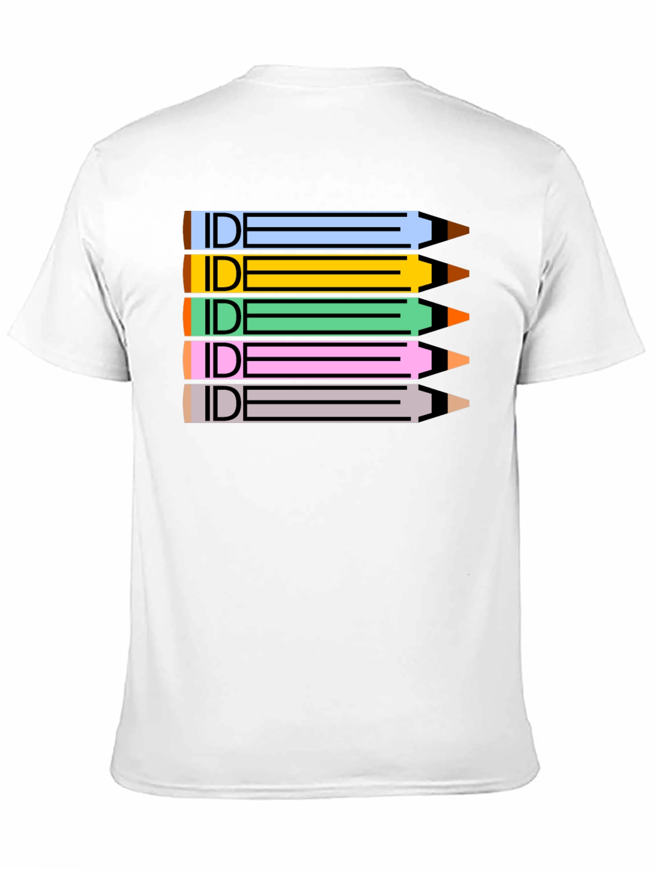 IDE Pencil Stack Graphic Tee - Creative Designer Shirt