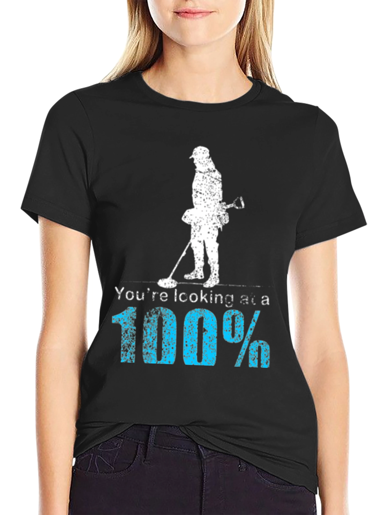 Metal Detecting T-Shirt - 100% Treasure Hunter