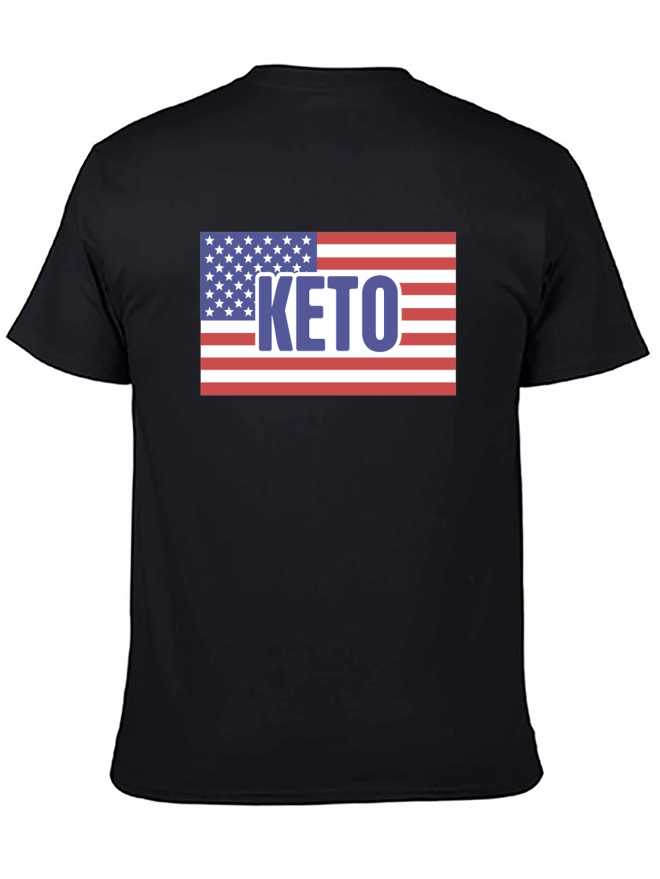 Keto American Flag Graphic T-Shirt