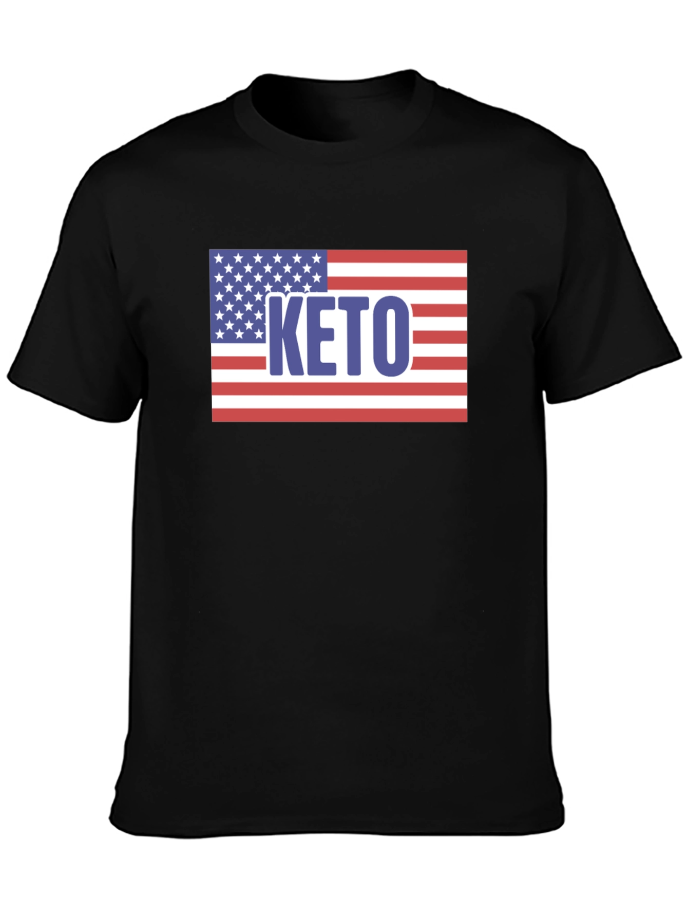 Keto American Flag Graphic T-Shirt