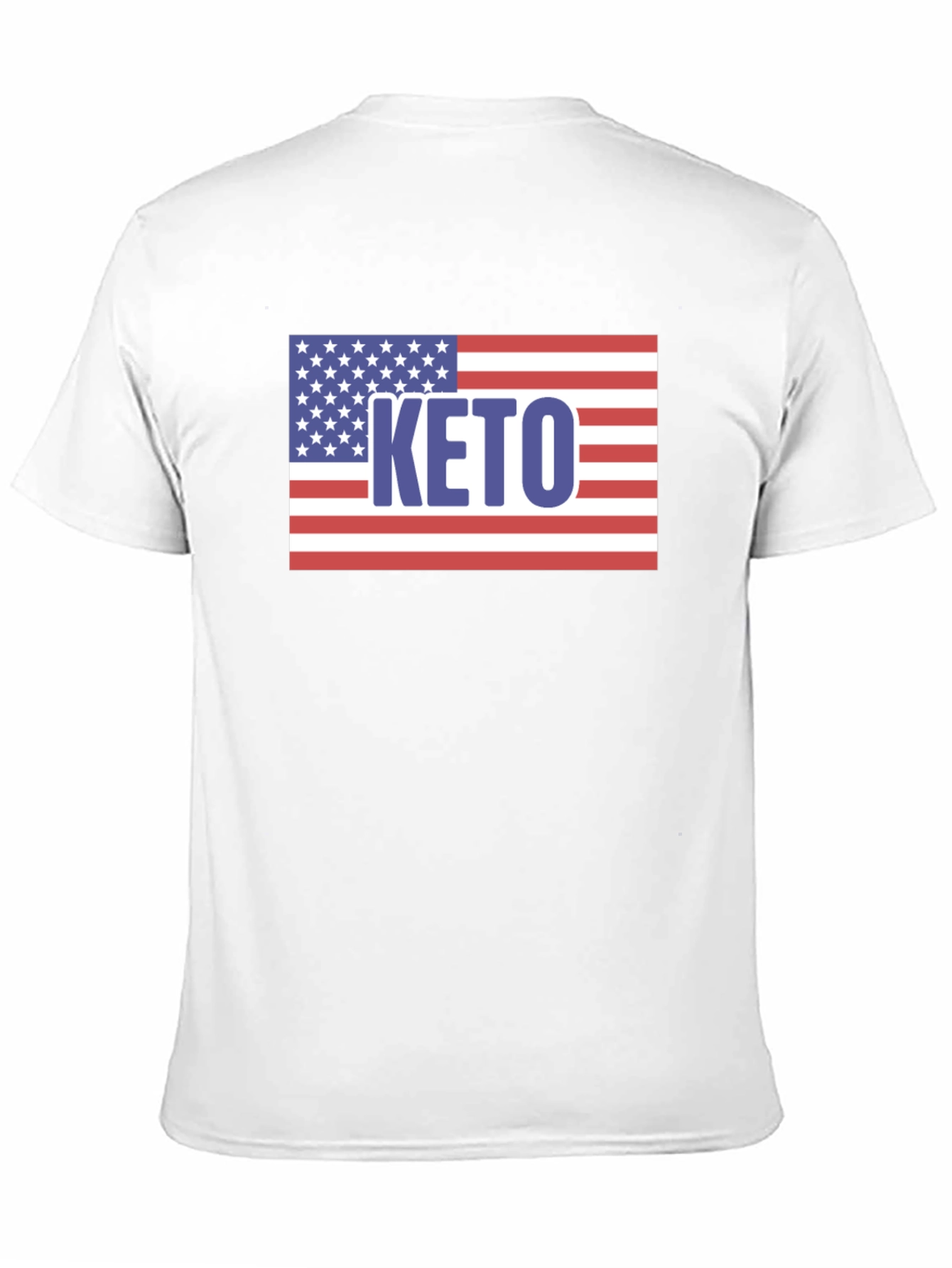 Keto American Flag Graphic T-Shirt