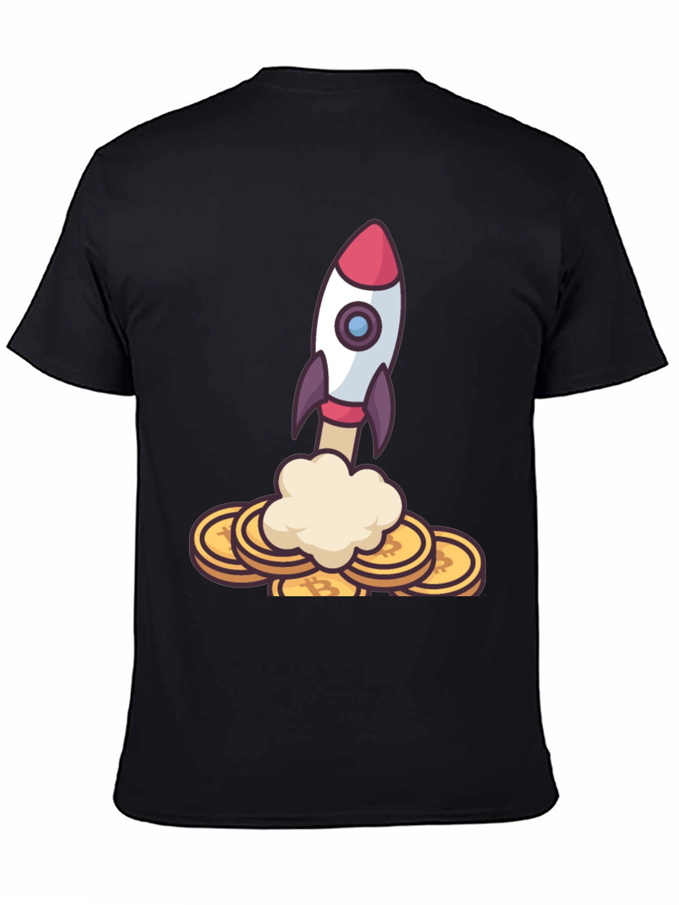 Bitcoin Rocket Launch T-Shirt - Crypto Moonshot!