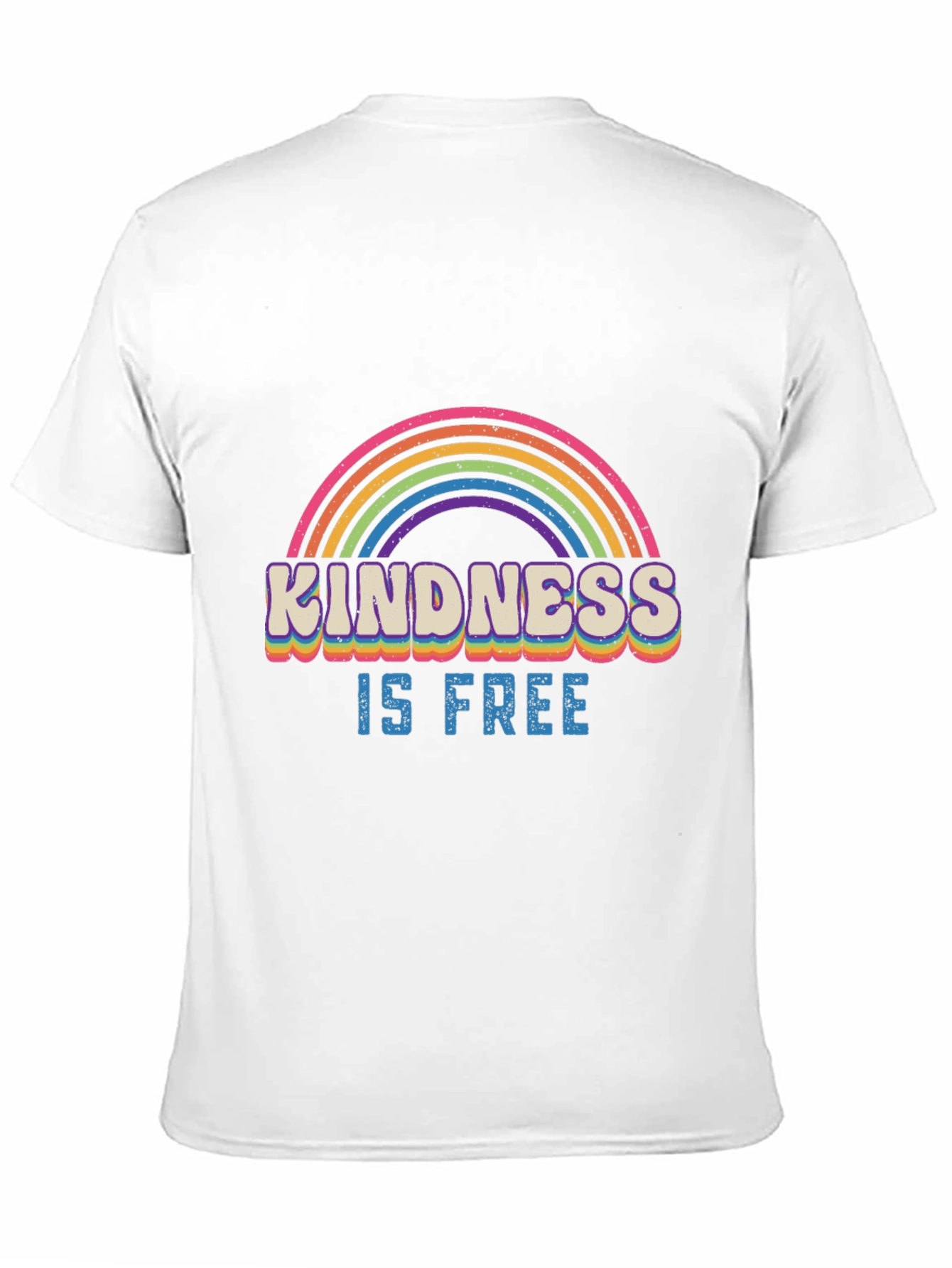 Kindness is Free Rainbow Graphic T-Shirt