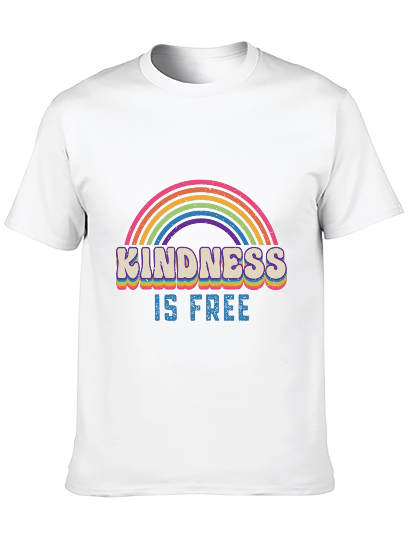 Kindness is Free Rainbow Graphic T-Shirt