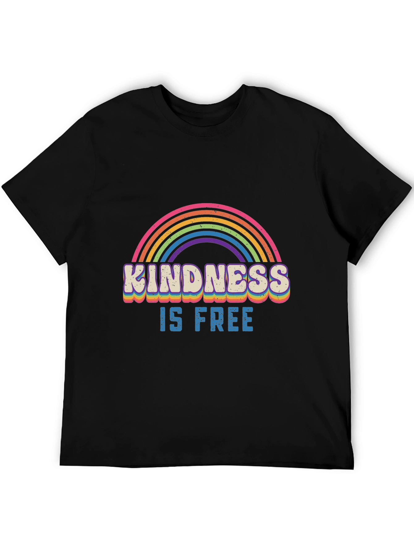 Kindness is Free Rainbow Graphic T-Shirt