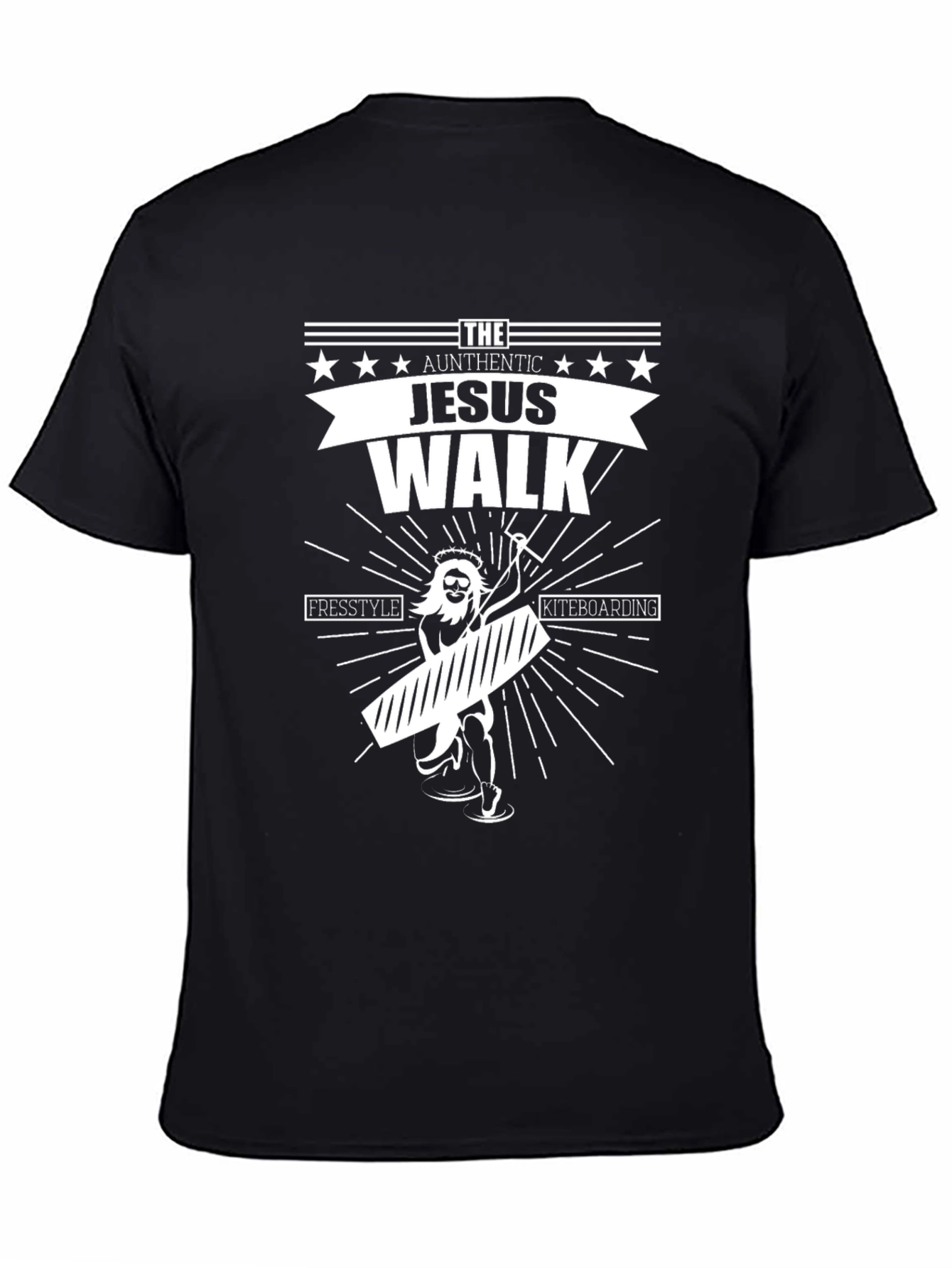 Jesus Walk Kitesurfing T-Shirt