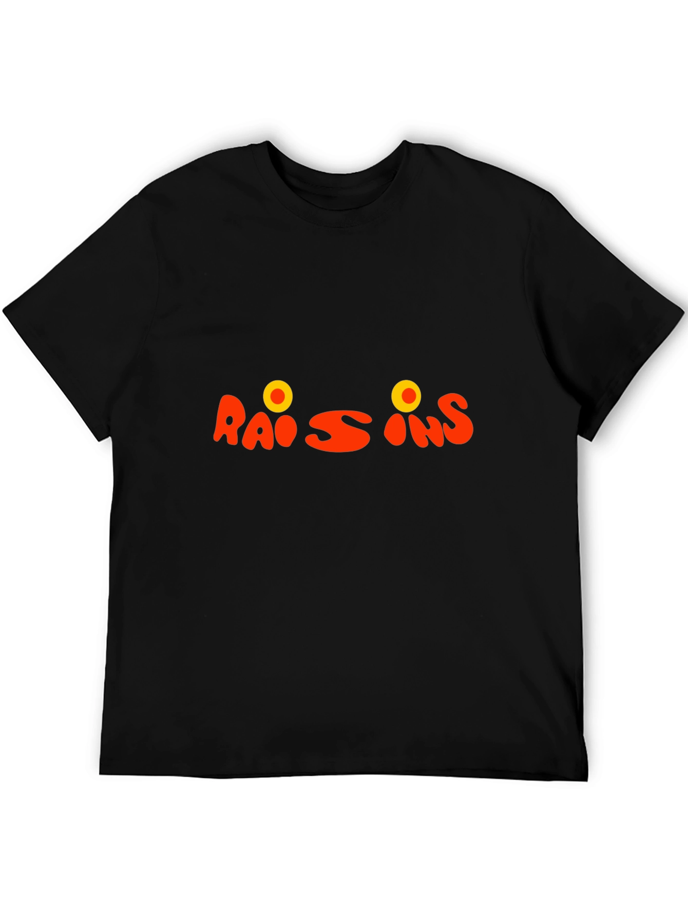 Raisins Funny Graphic Tee - Unisex Black T-Shirt
