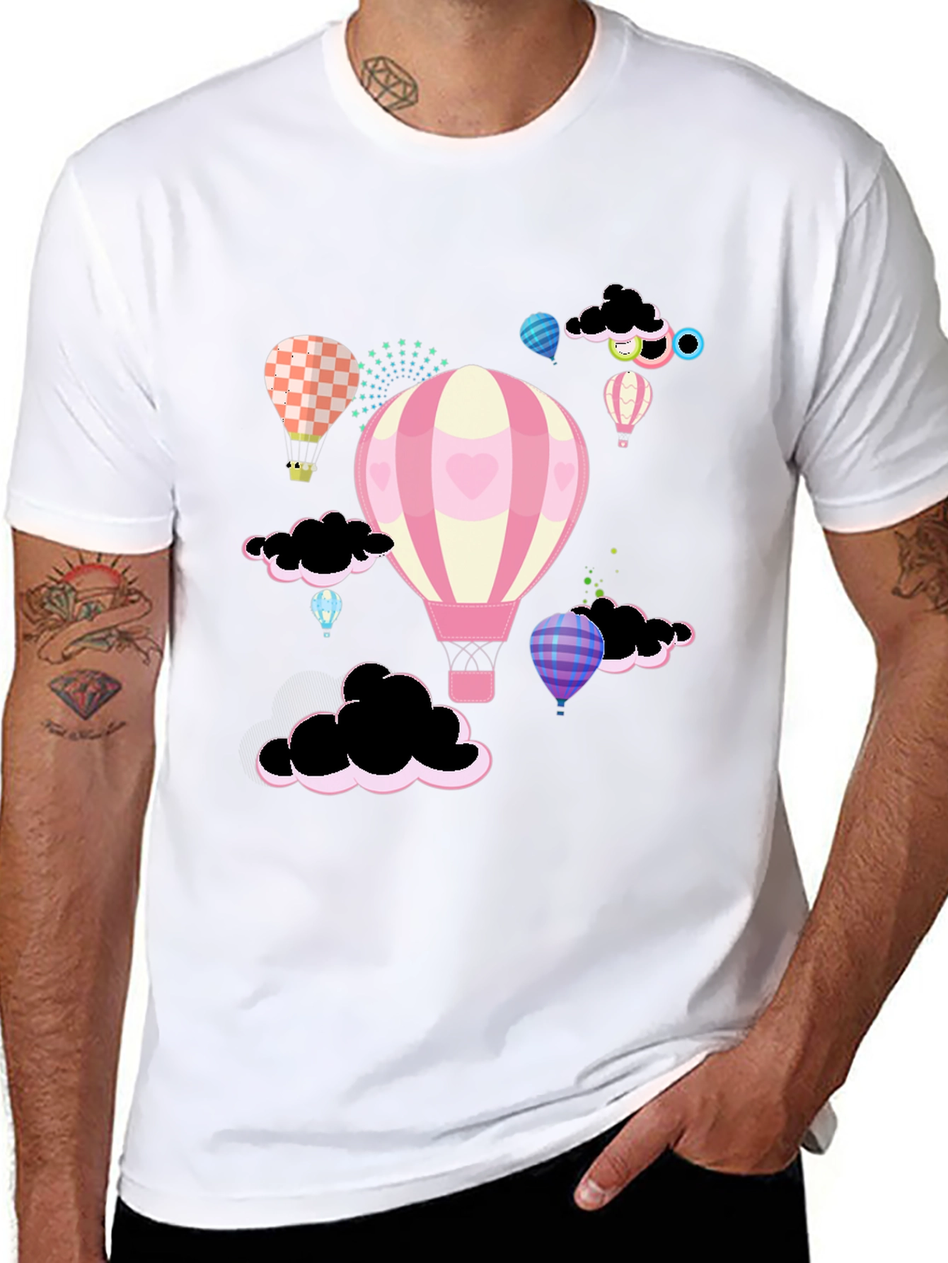 Fantasy Balloon Print T-Shirt
