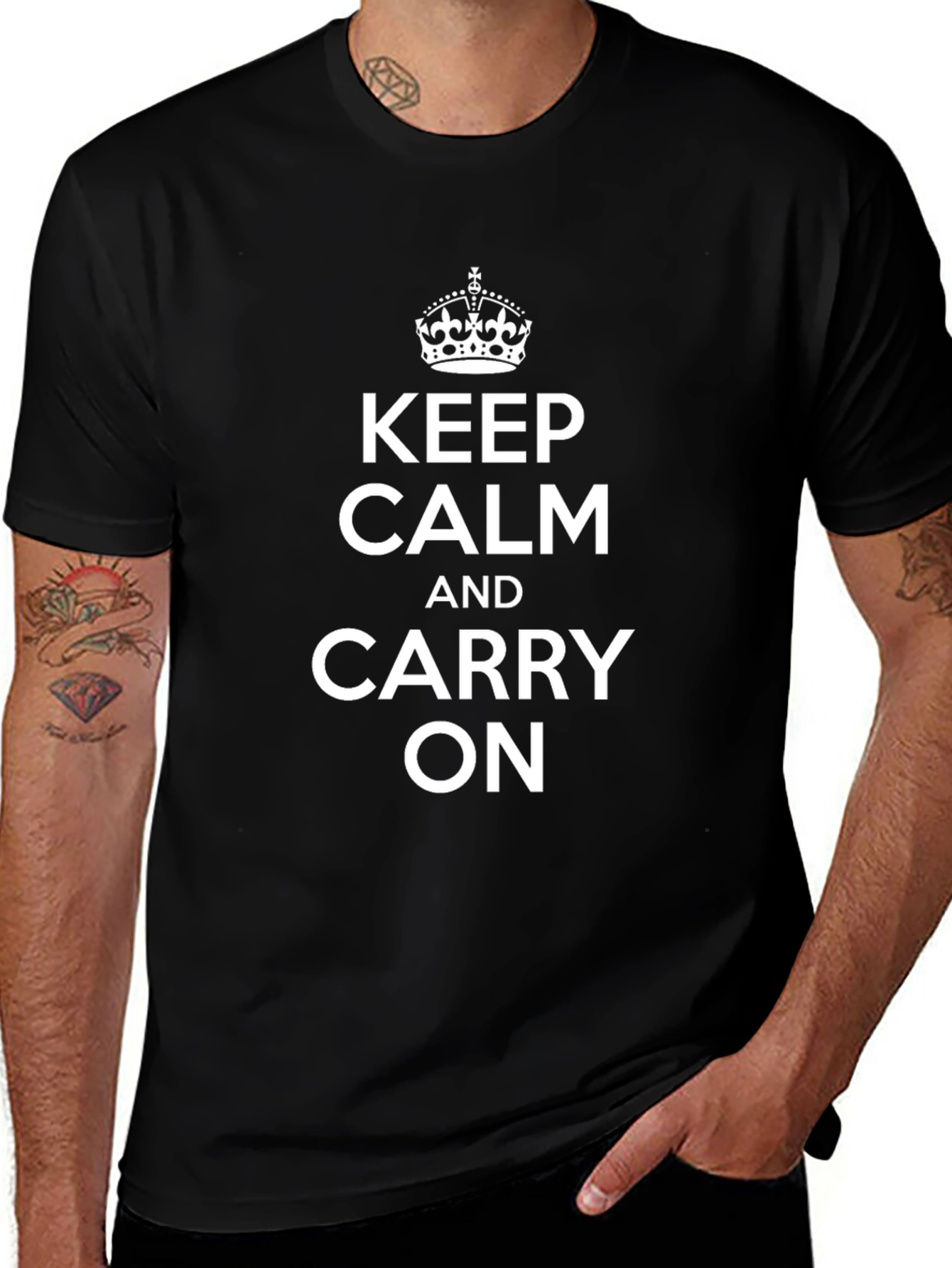 Keep Calm T-Shirt - Classic Slogan Tee
