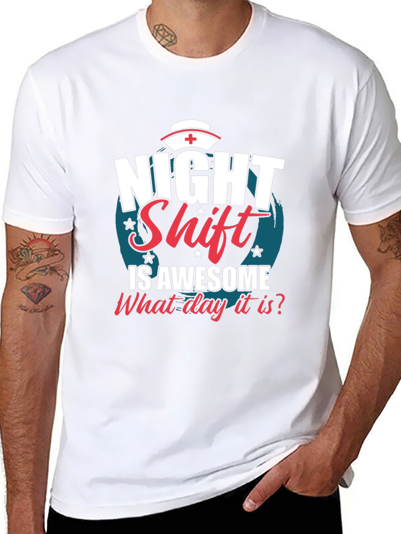 Night Shift Nurse T-Shirt - What Day Is It?
