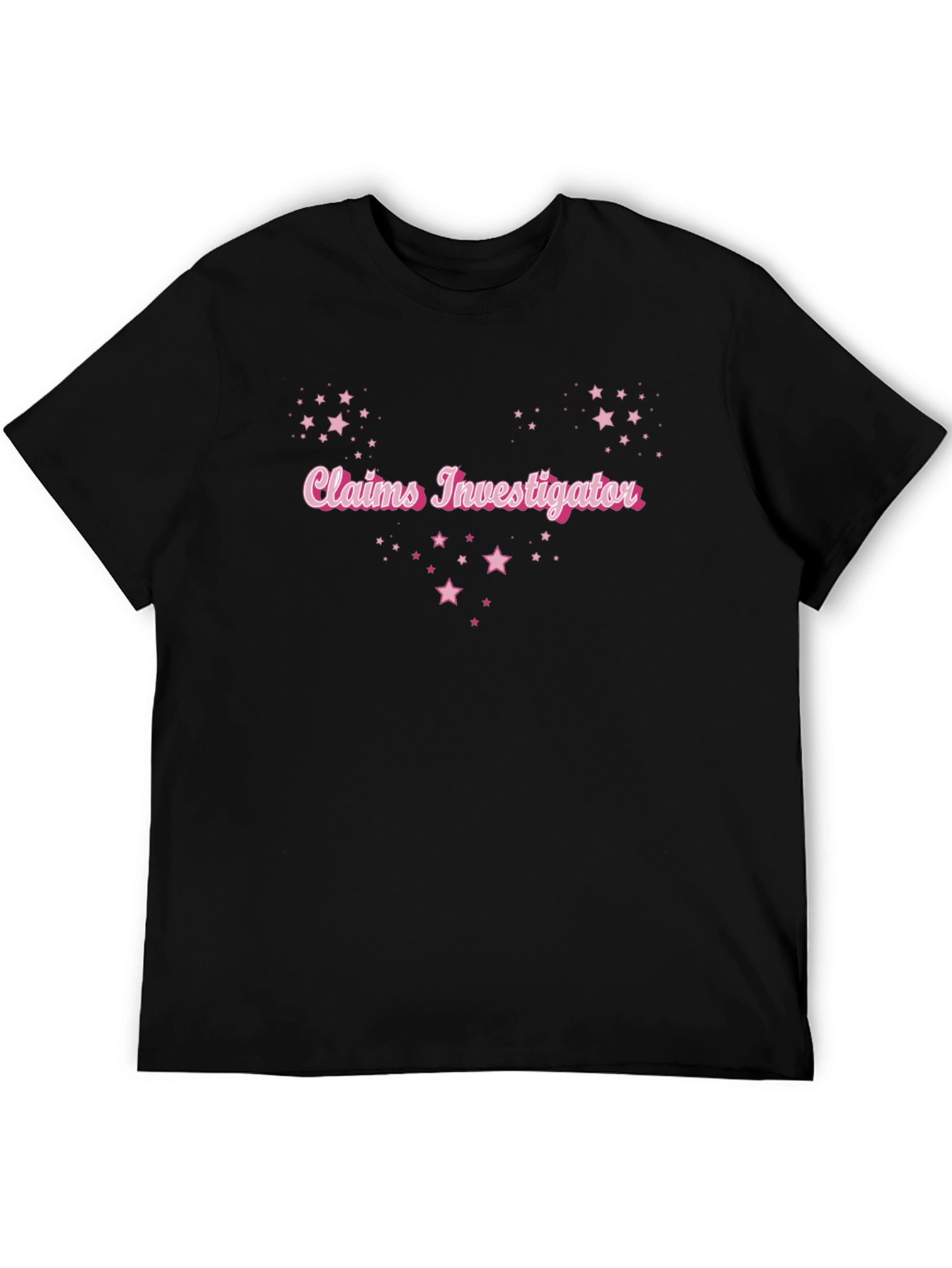 Claims Investigator Starry Tee - Sleek Black Shirt