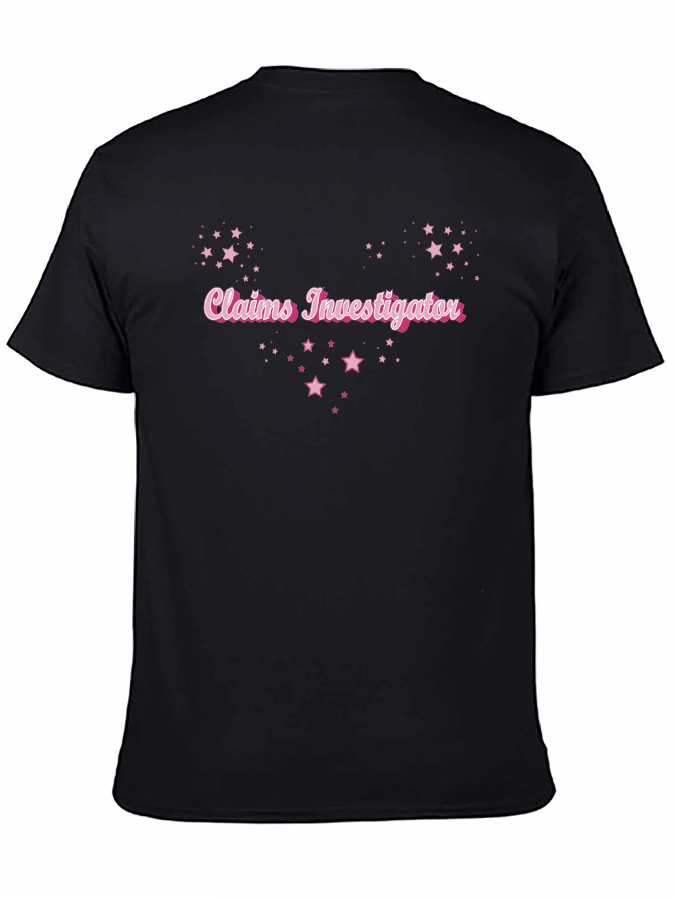 Claims Investigator Starry Tee - Sleek Black Shirt