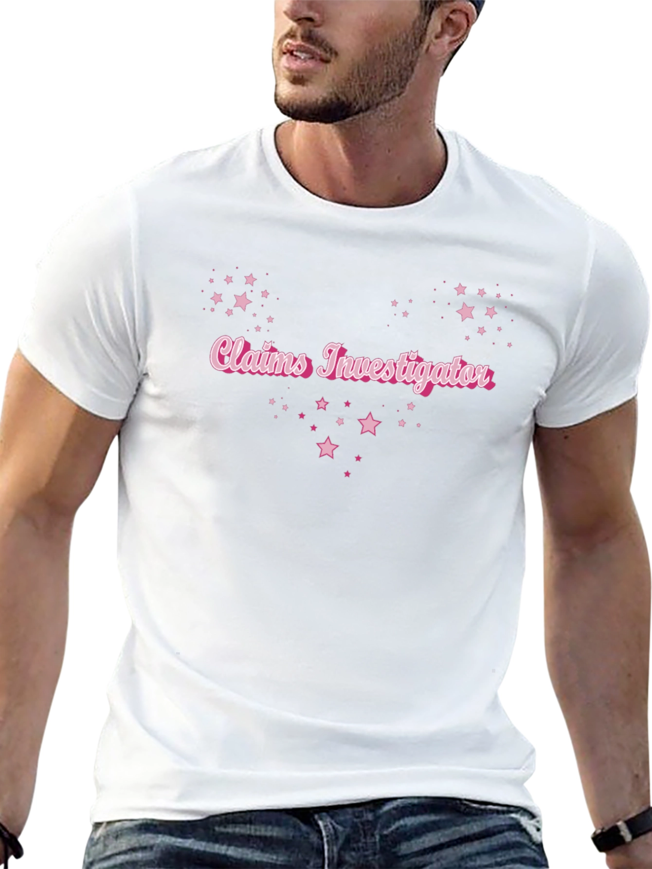 Claims Investigator Starry Tee - Sleek Black Shirt