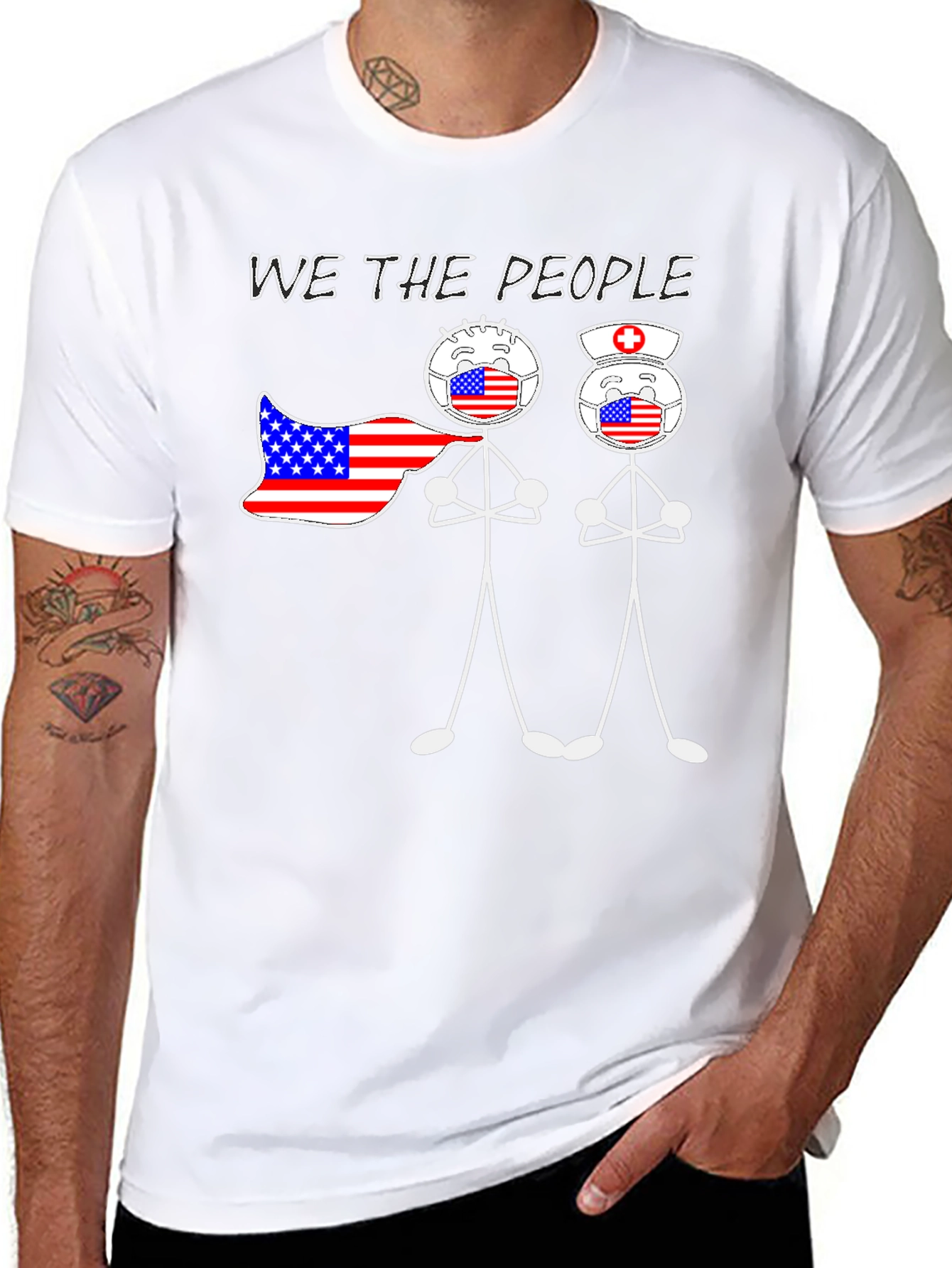 We The People Graphic T-Shirt
