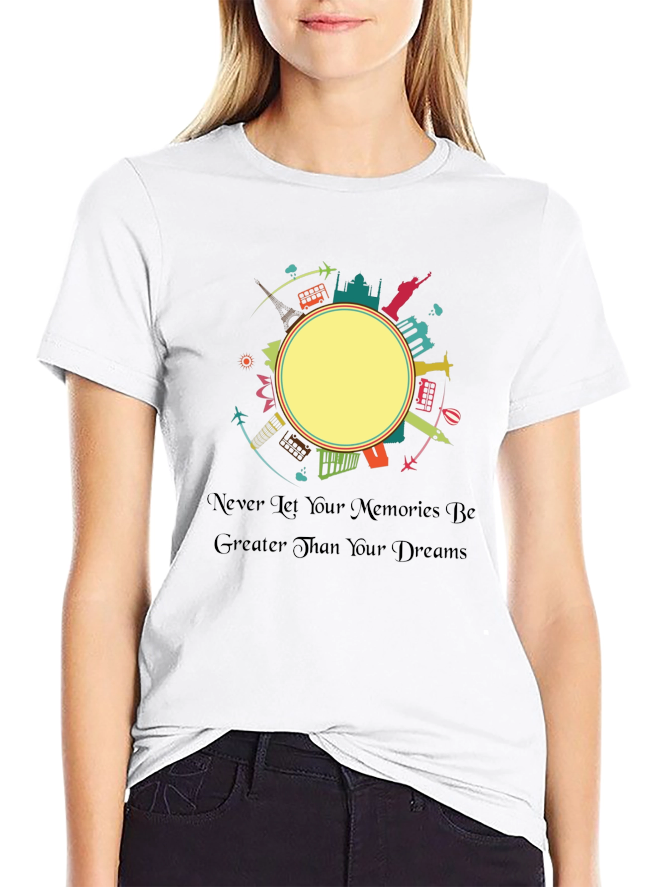 Black Travel Memories T-Shirt