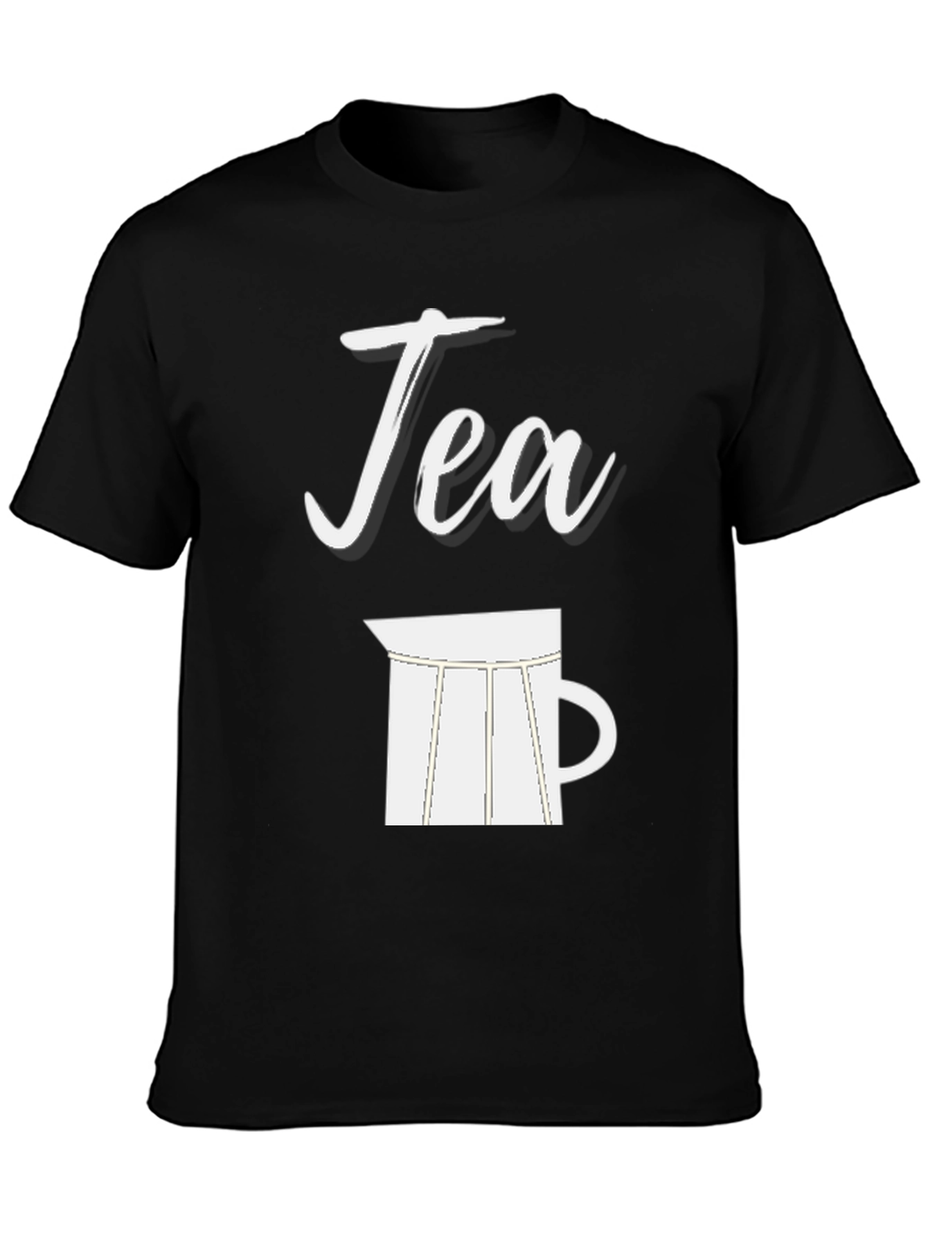 Tea Time Black Graphic Tee