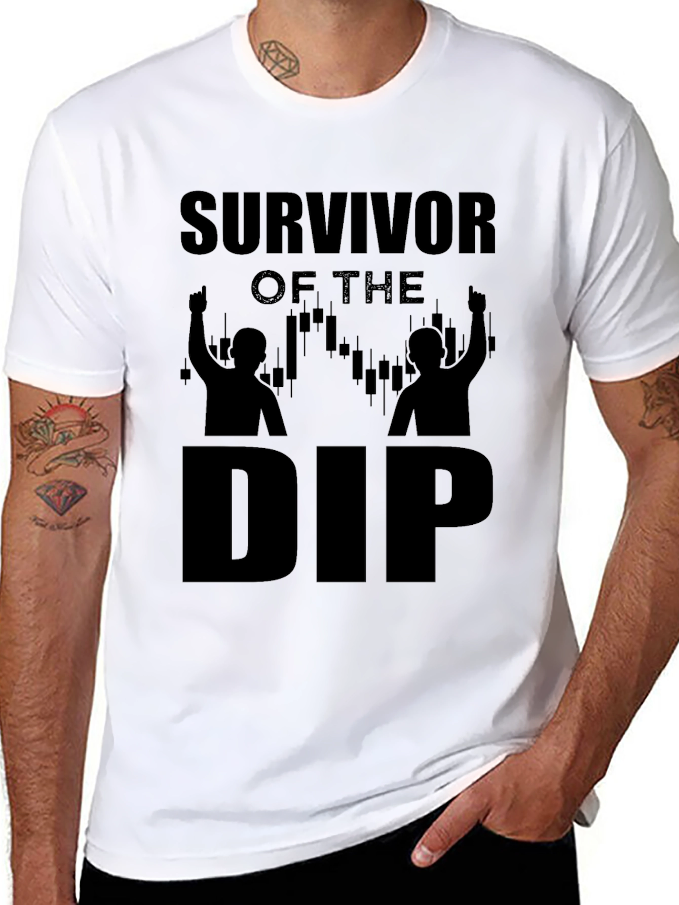 Survivor of the Dip Crypto Trading T-Shirt