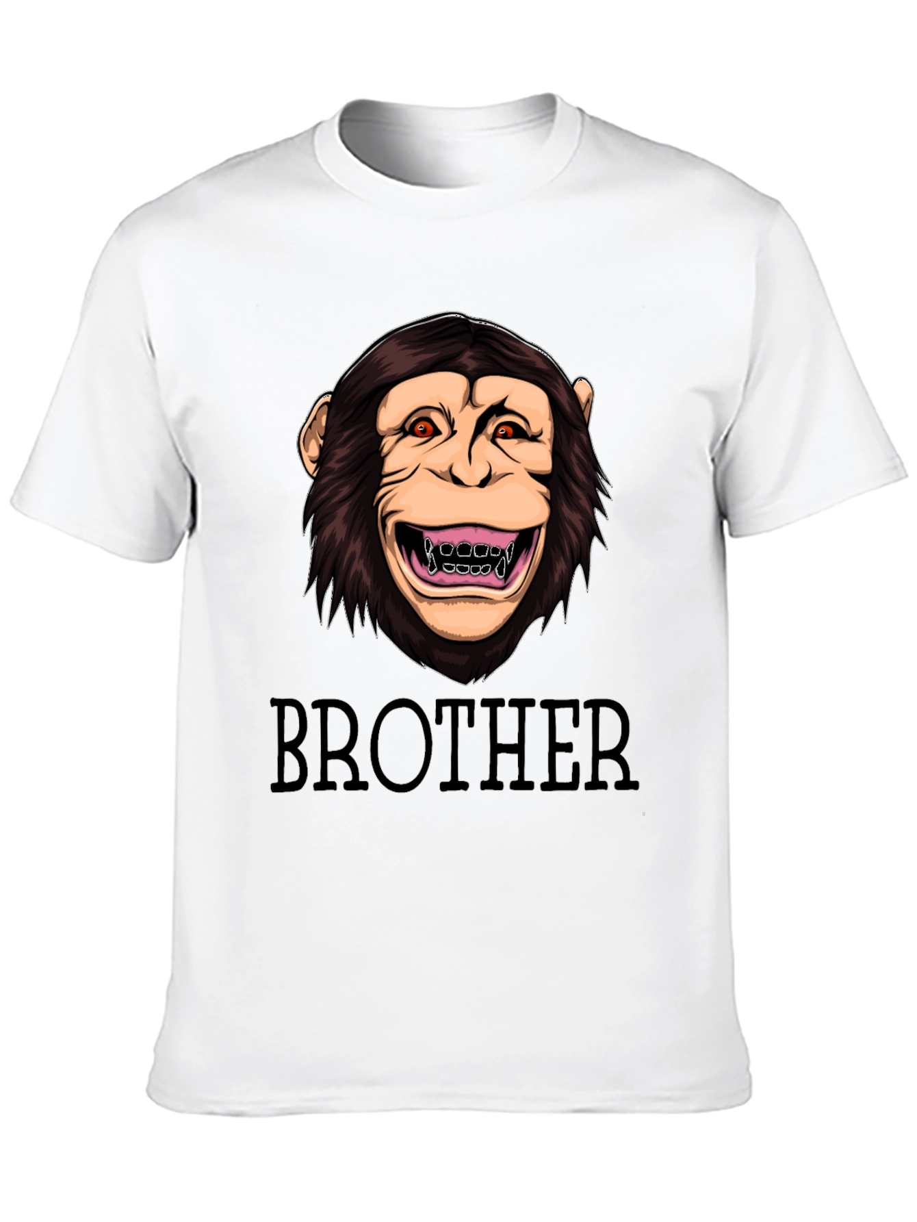 Brother Monkey Graphic Tee - Crew Neck T-Shirt