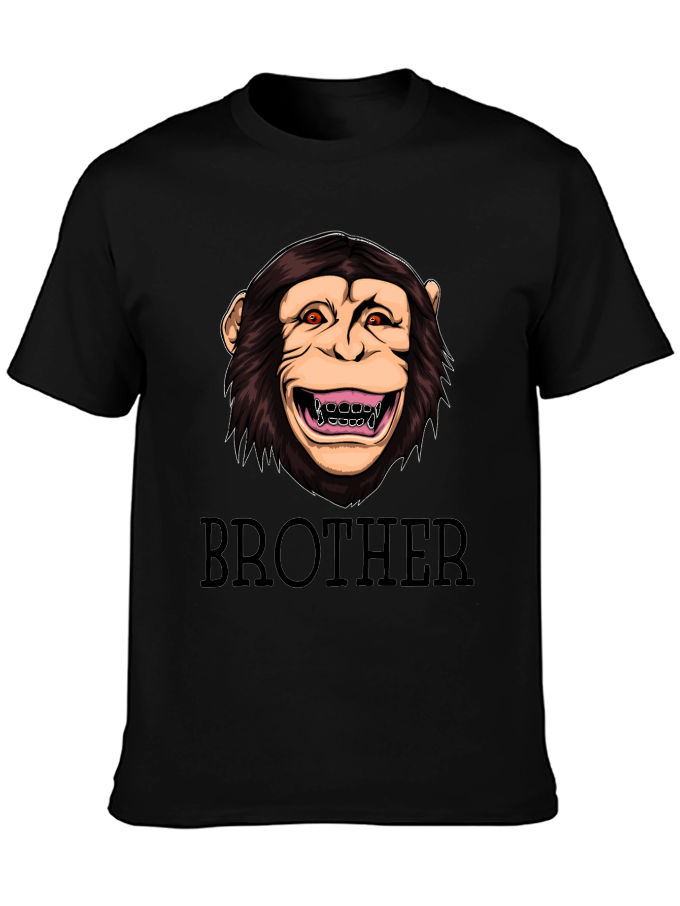 Brother Monkey Graphic Tee - Crew Neck T-Shirt