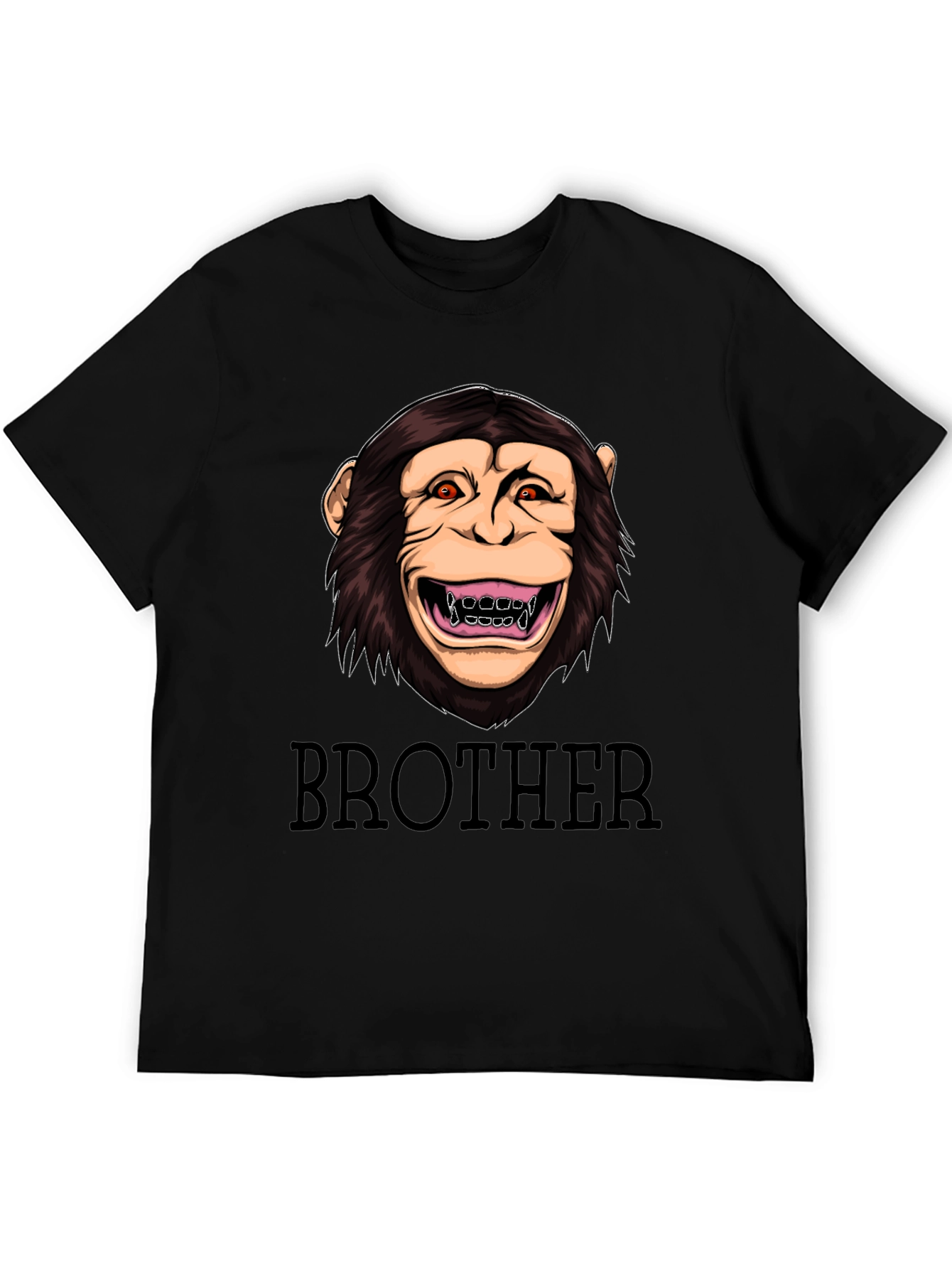 Brother Monkey Graphic Tee - Crew Neck T-Shirt