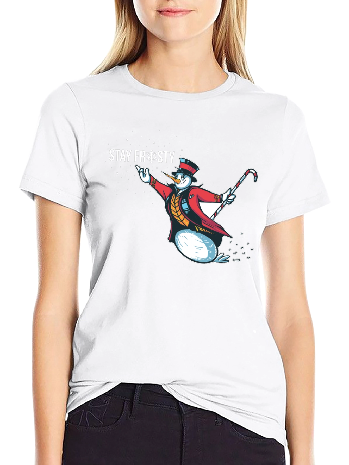 Stay Frosty Snowman Graphic Tee