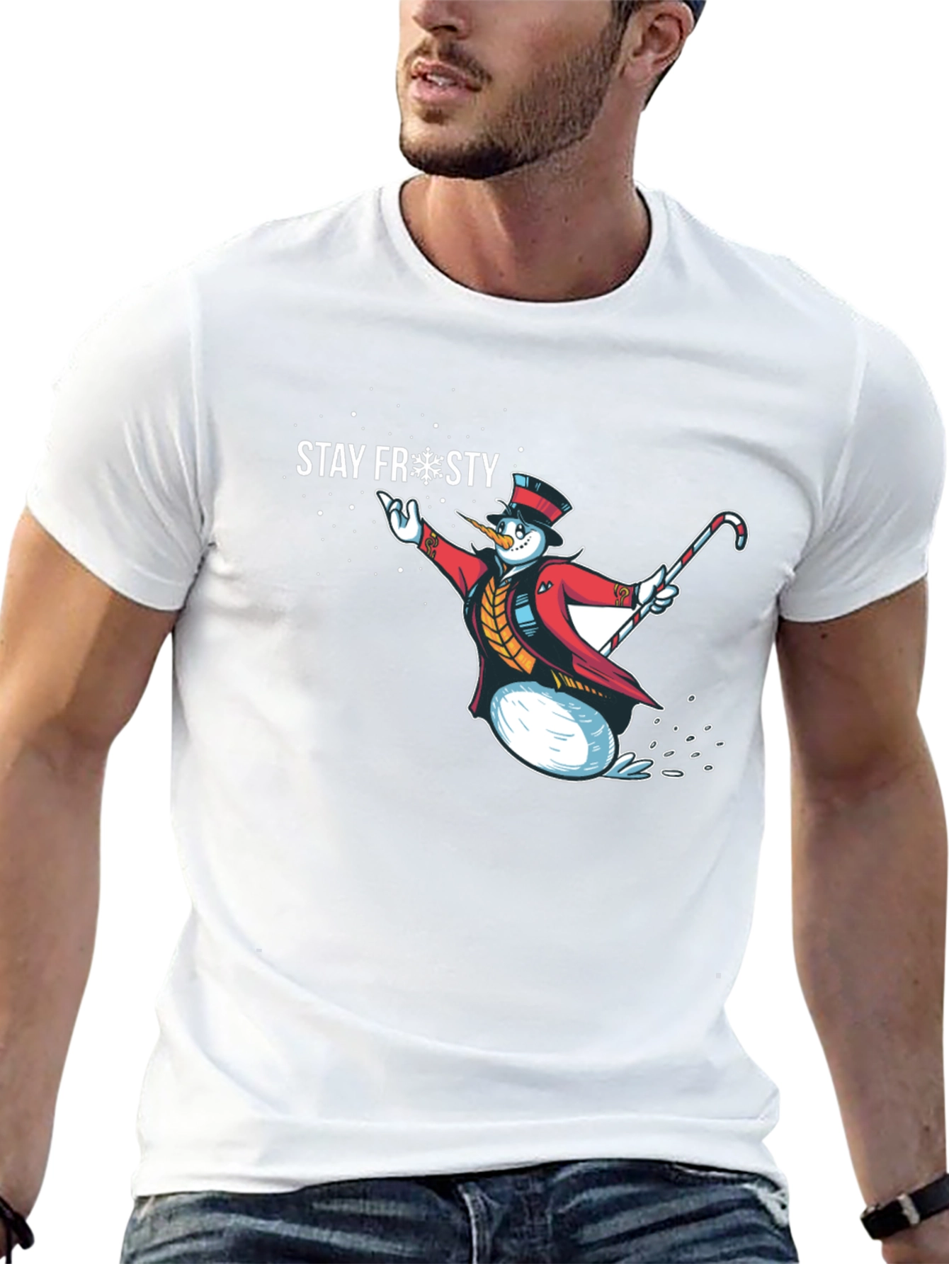 Stay Frosty Snowman Graphic Tee