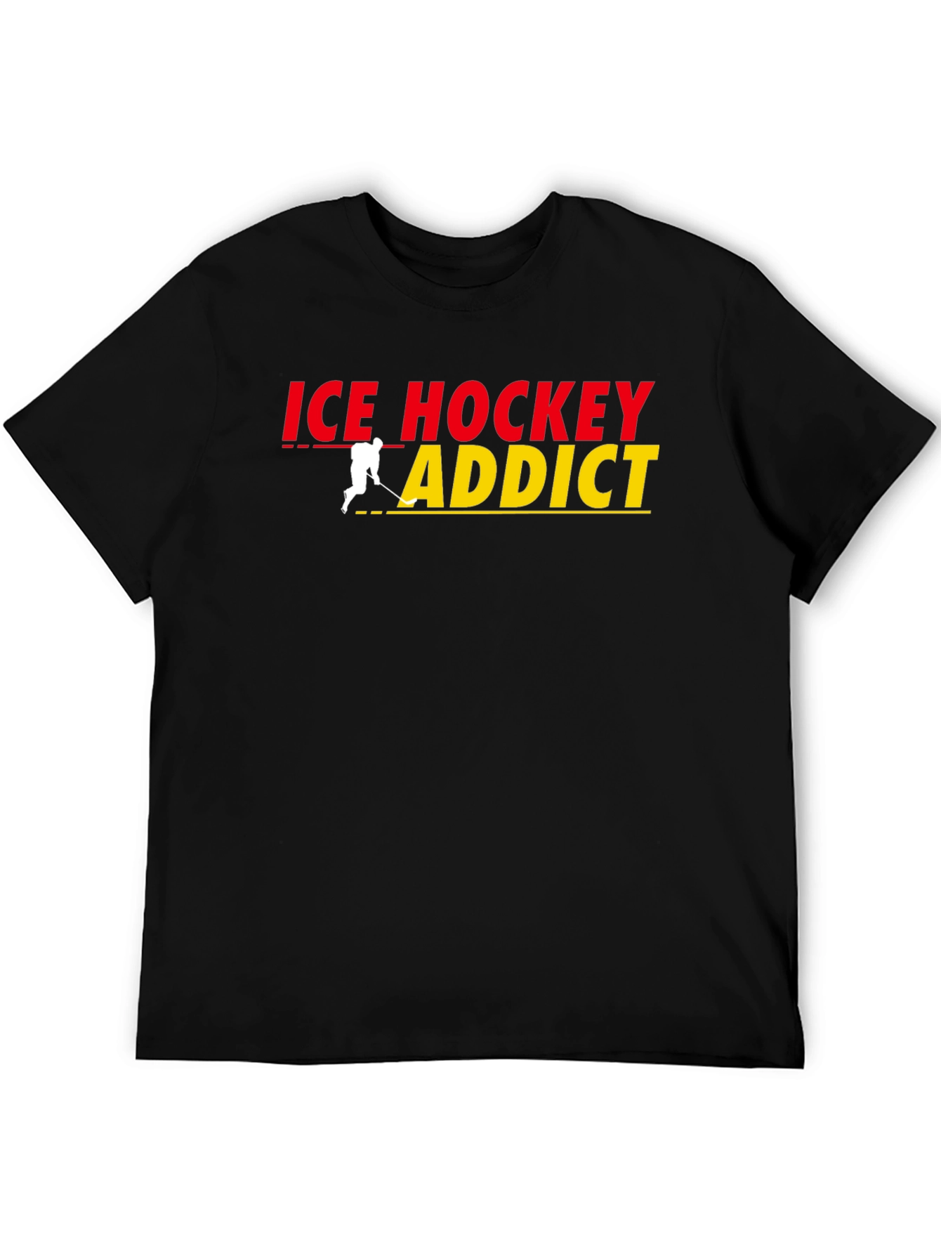 Ice Hockey Addict Graphic T-Shirt