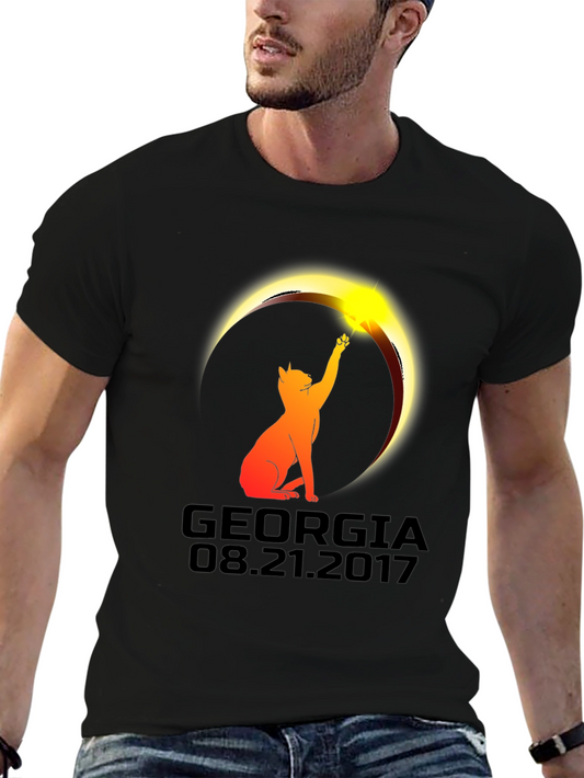 Georgia Eclipse Cat T-Shirt - August 21 2017