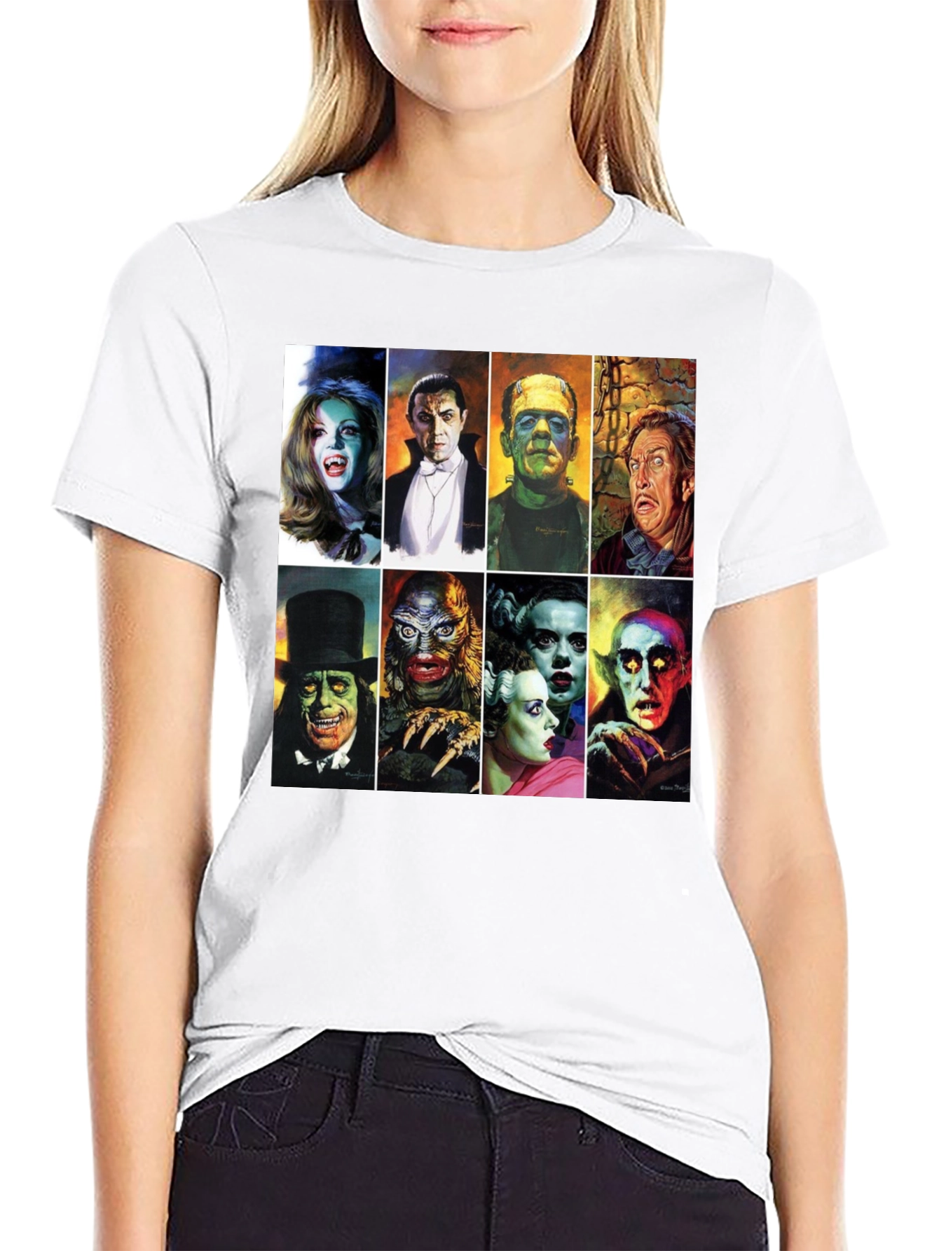 Classic Horror Movie Monsters Graphic Tee