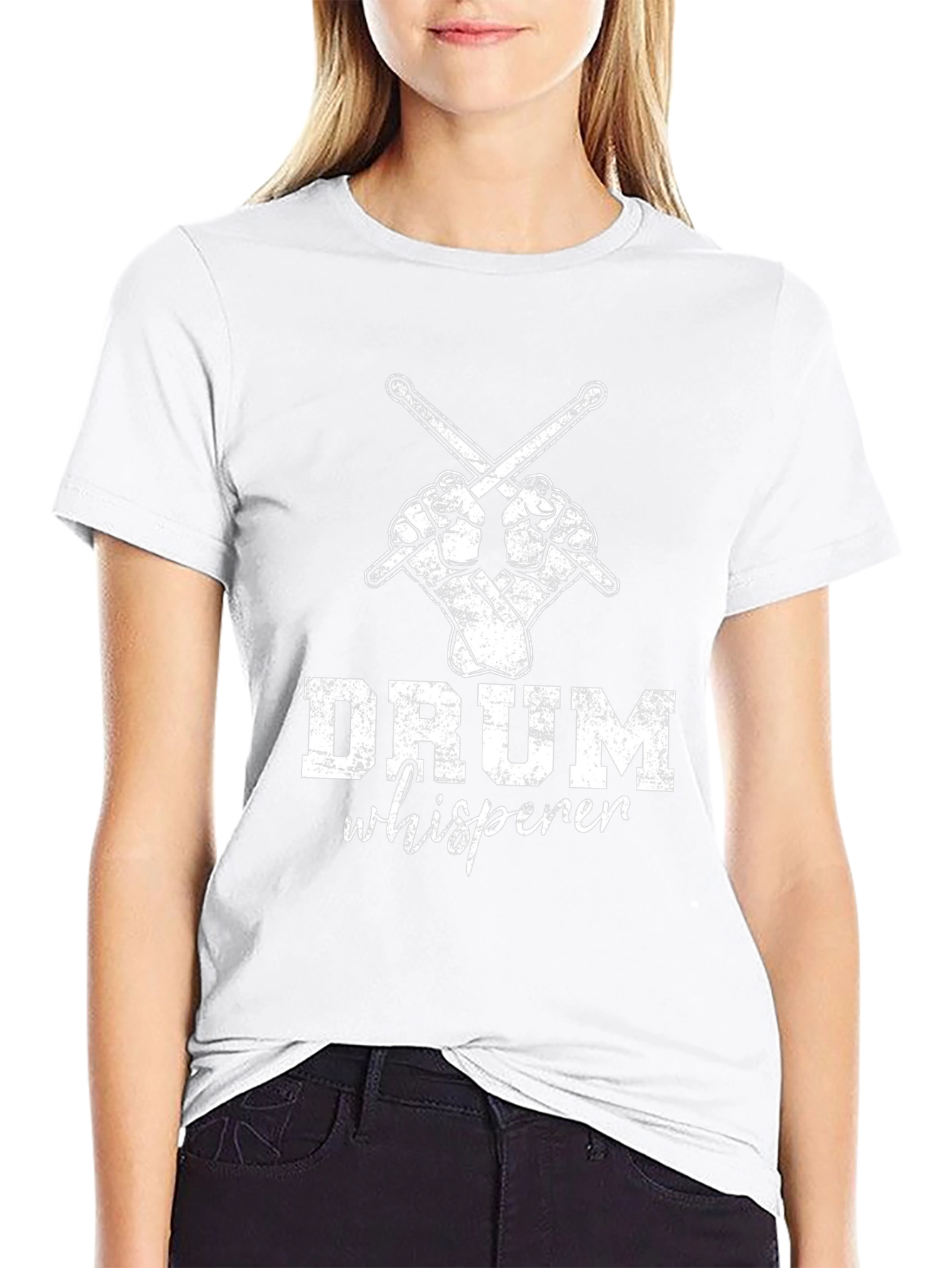 Drum Whisperer Graphic Tee - Black Cotton Shirt