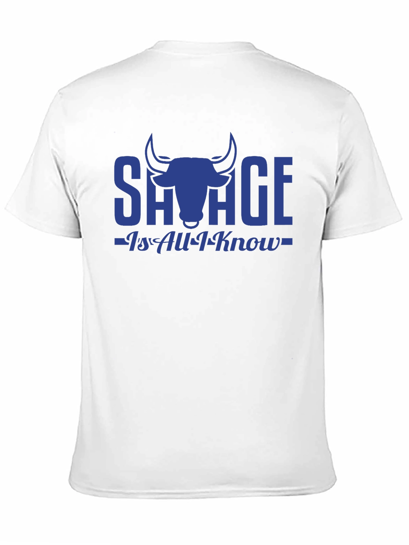 Savage Bull Graphic Print Black T-Shirt