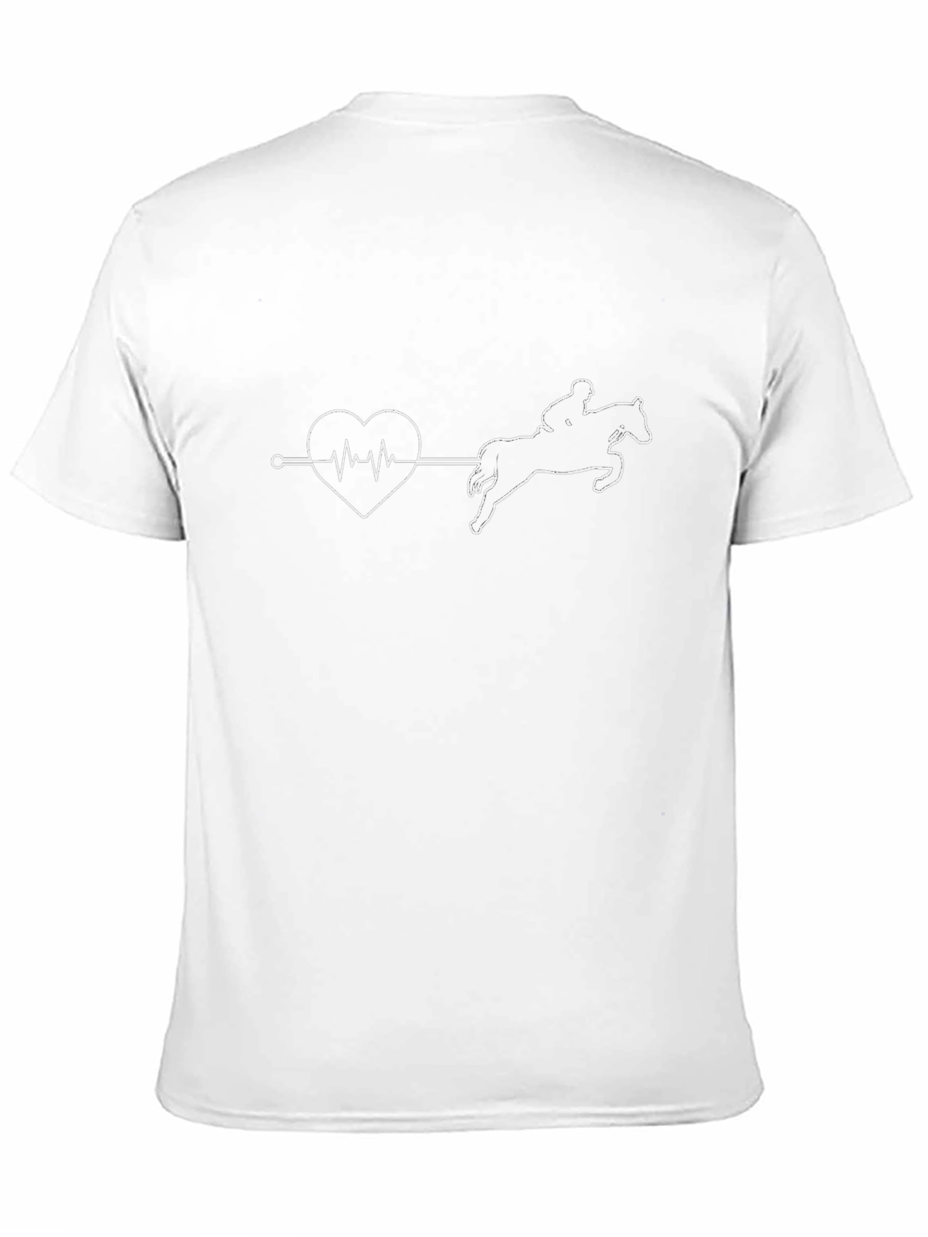 Equestrian Heartbeat T-Shirt - Horse Riding Love